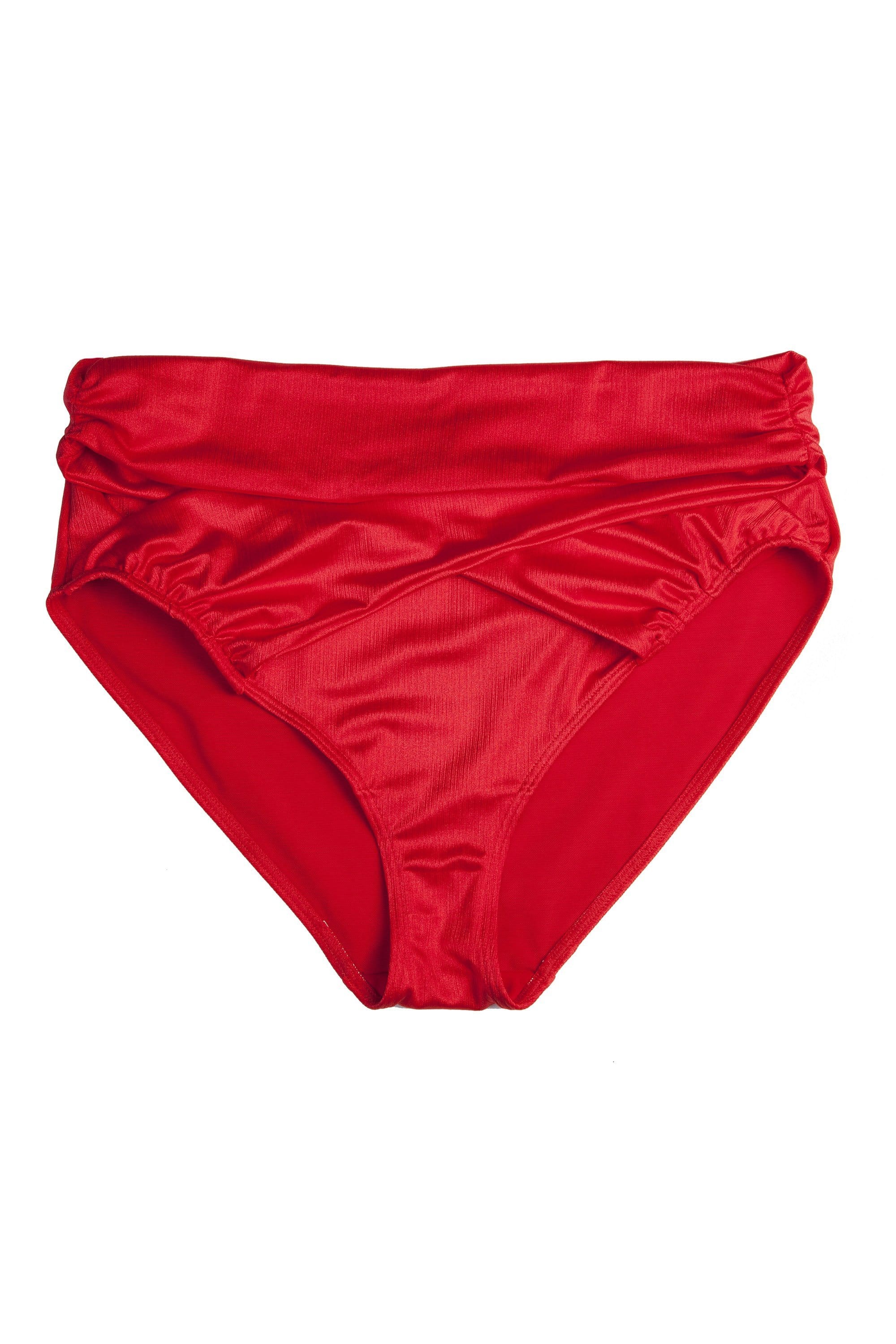 Hunter McGrady Plus Size/Curve Red Wrap Bikini Bottom - Image 4