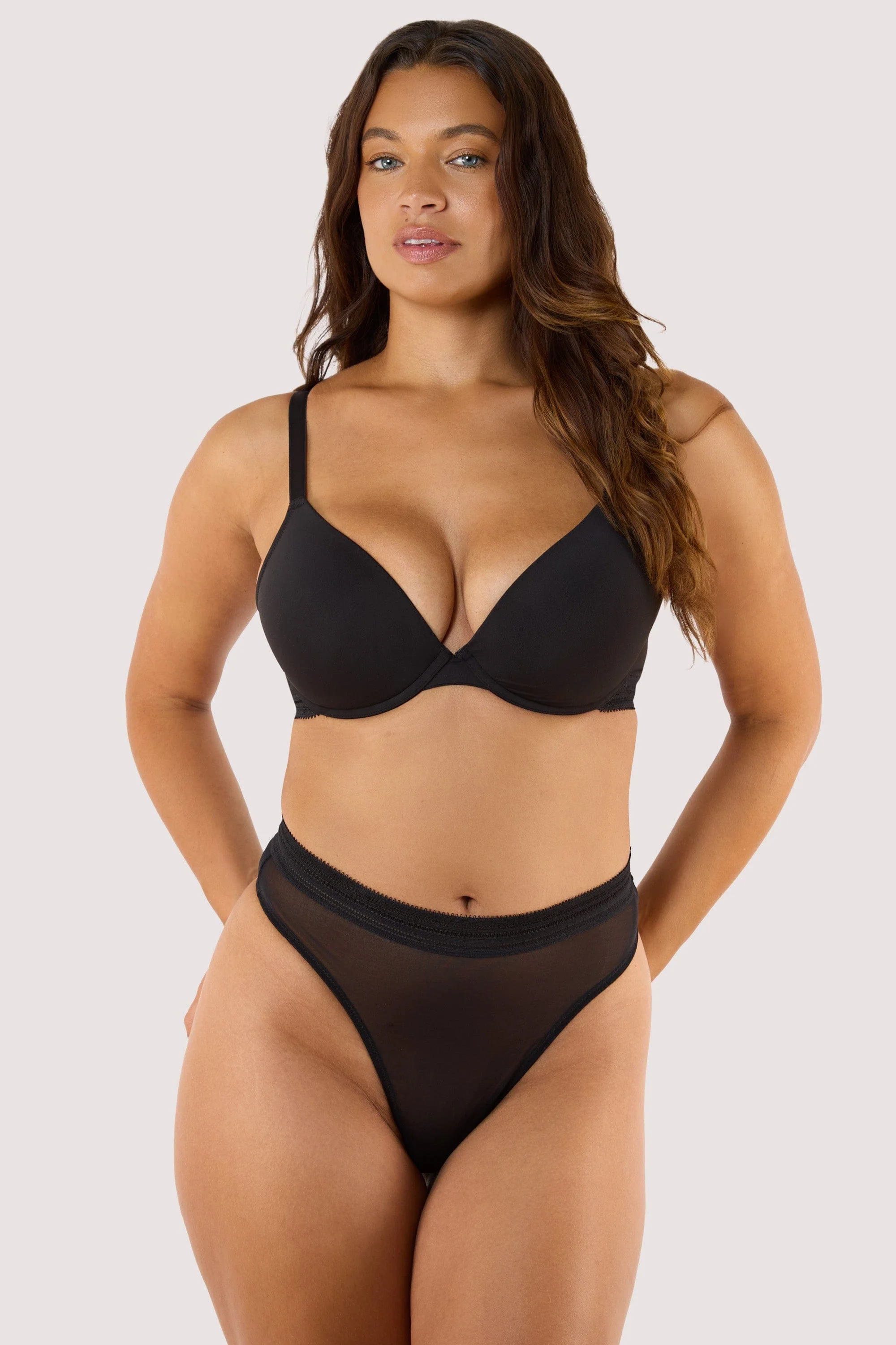 Icon Black High Waist Thong - Image 4