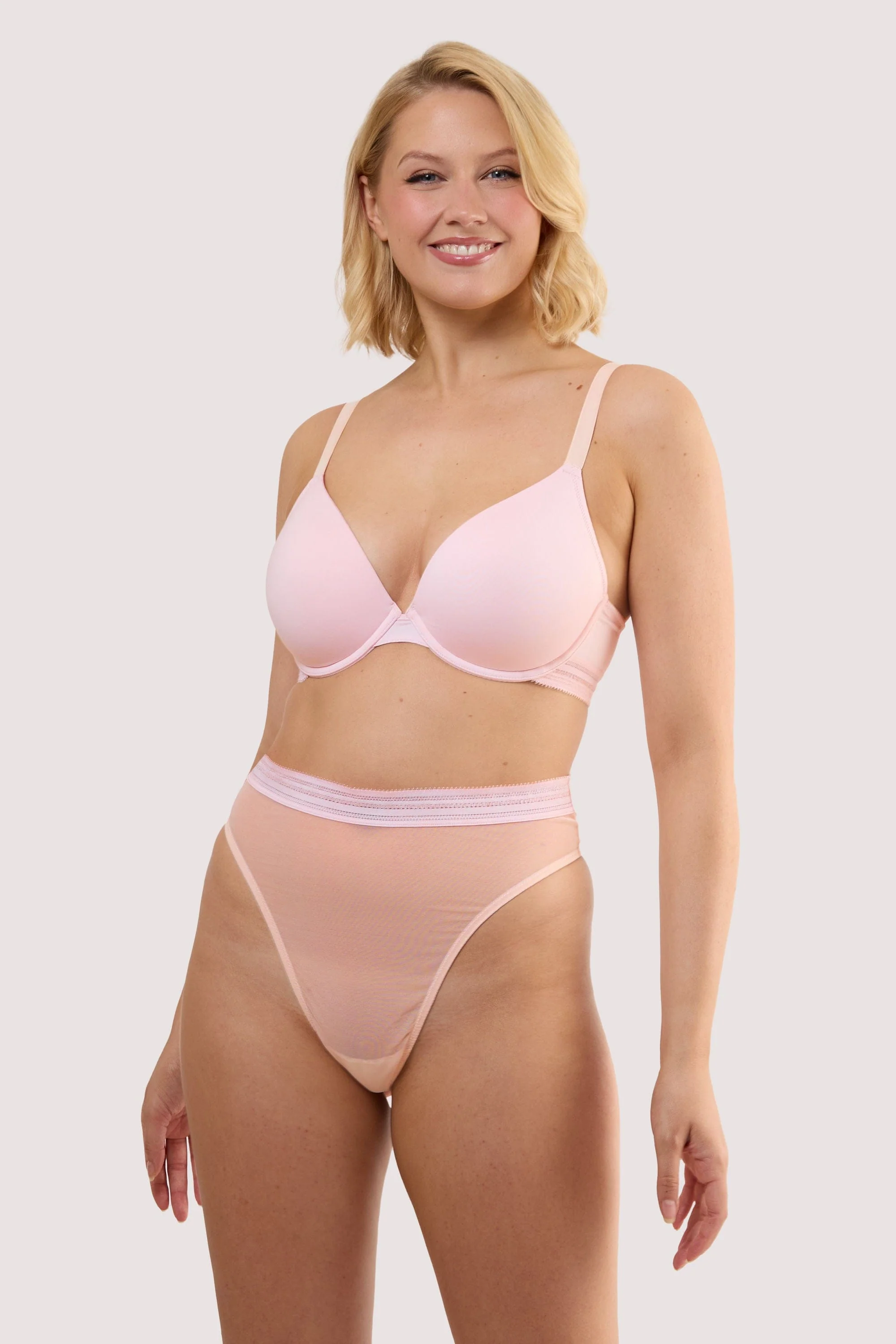 Icon Blush Pink High Waist Thong - Image 4