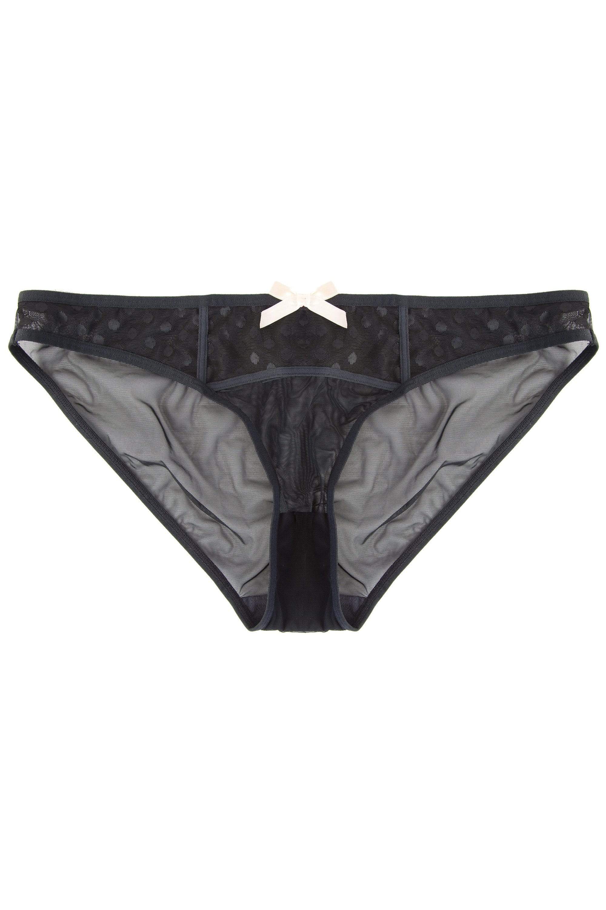 Isa Black Dot Mesh Net Brief - Image 3