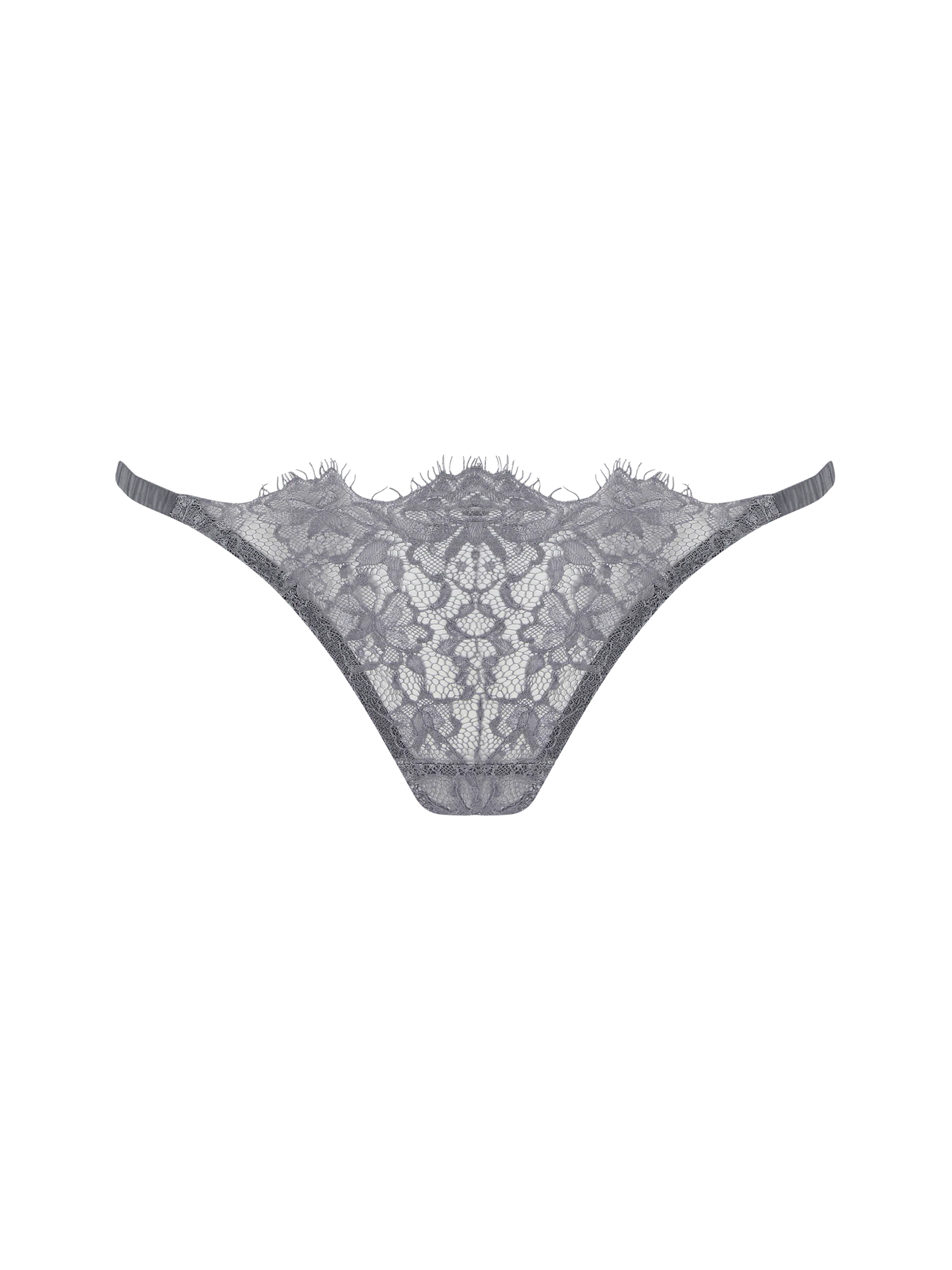Isabella Grey Lace Brazilian Brief - Image 2