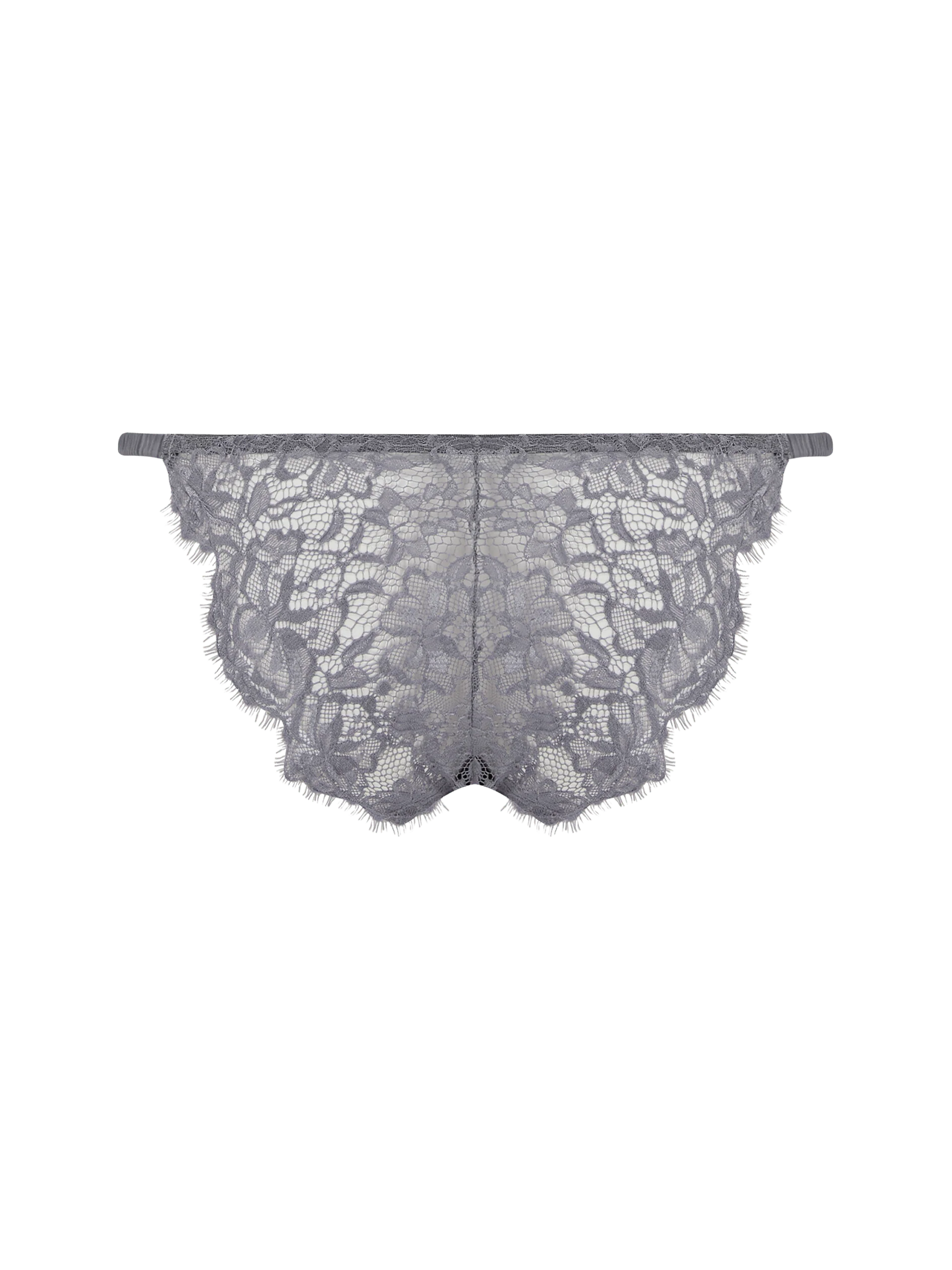 Isabella Grey Lace Brazilian Brief - Image 3
