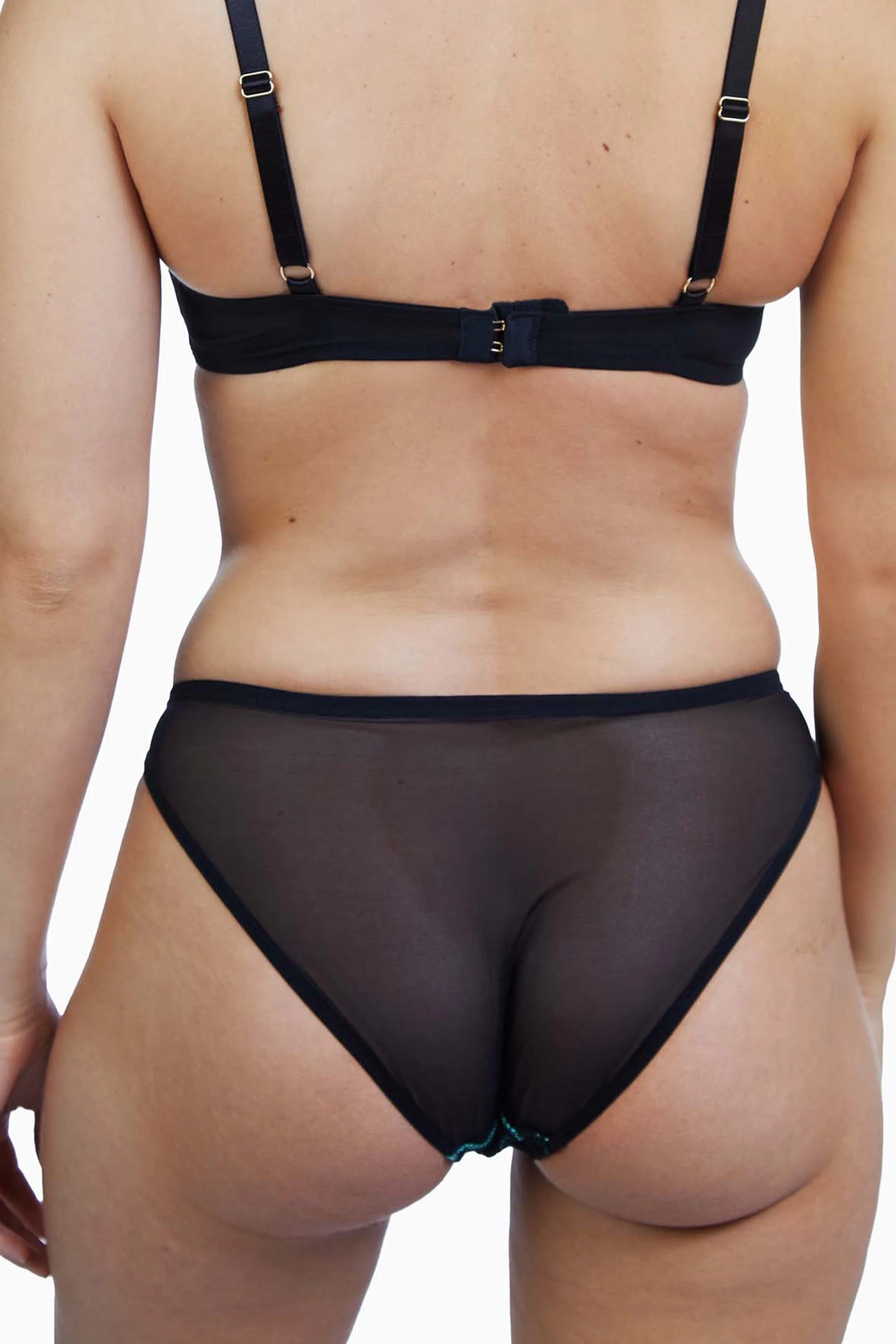 Jaquelina Mint Contrast Brazilian Brief - Image 3