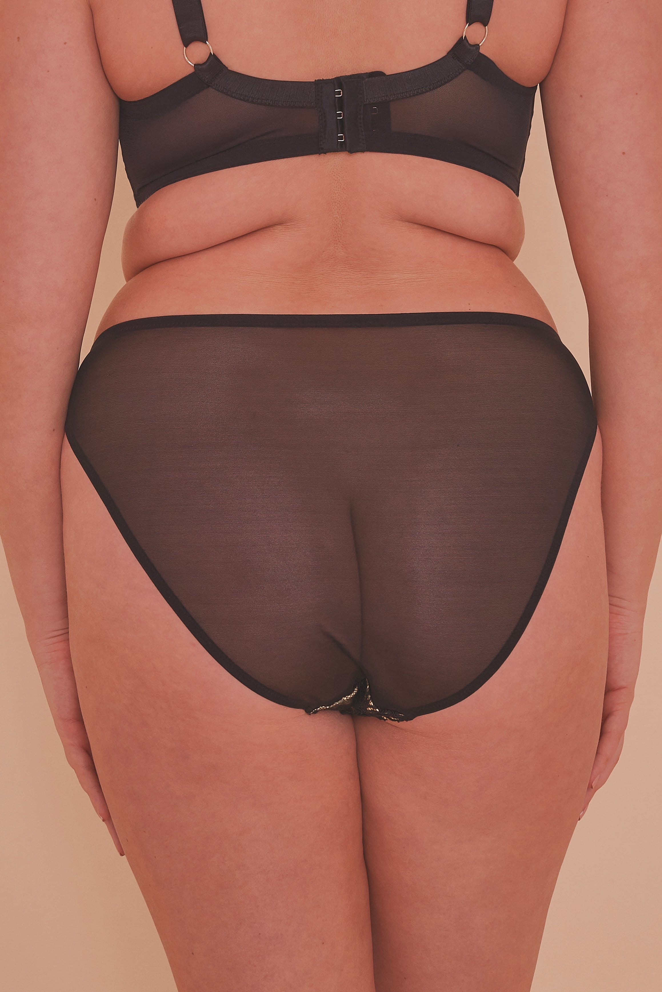 Jaquelina Mustard Contrast Brazilian Brief Curve - Image 3