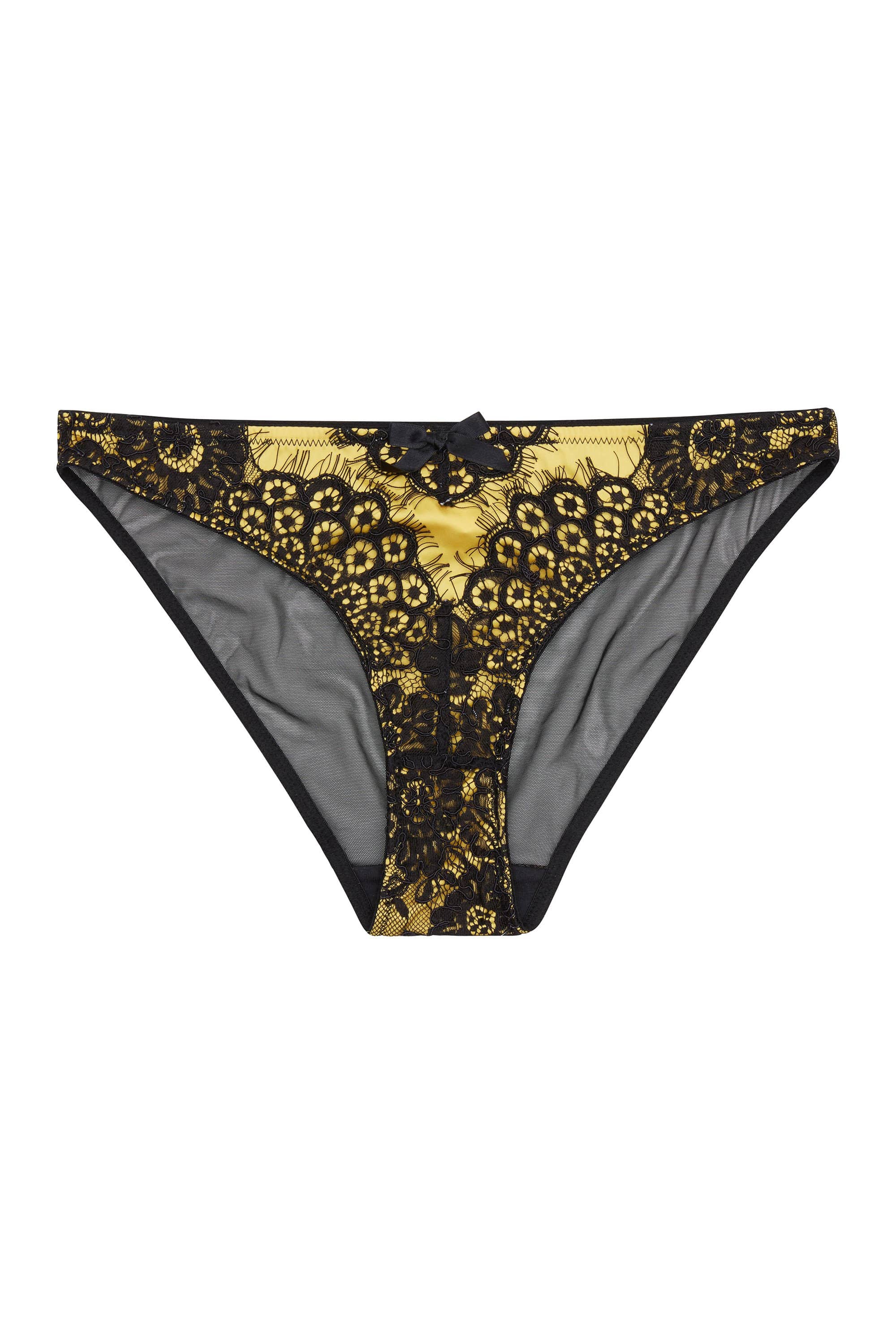 Jaquelina Mustard Contrast Brazilian Brief Curve - Image 5