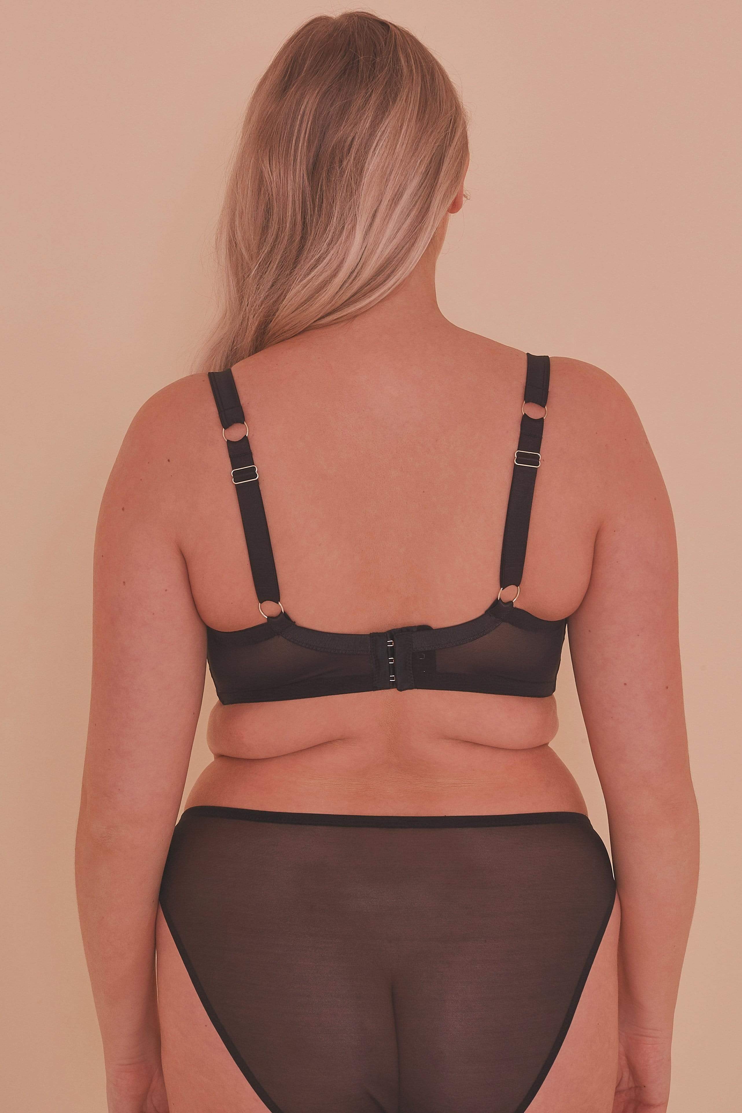 Jaquelina Mustard Contrast Plunge Bra - Image 14