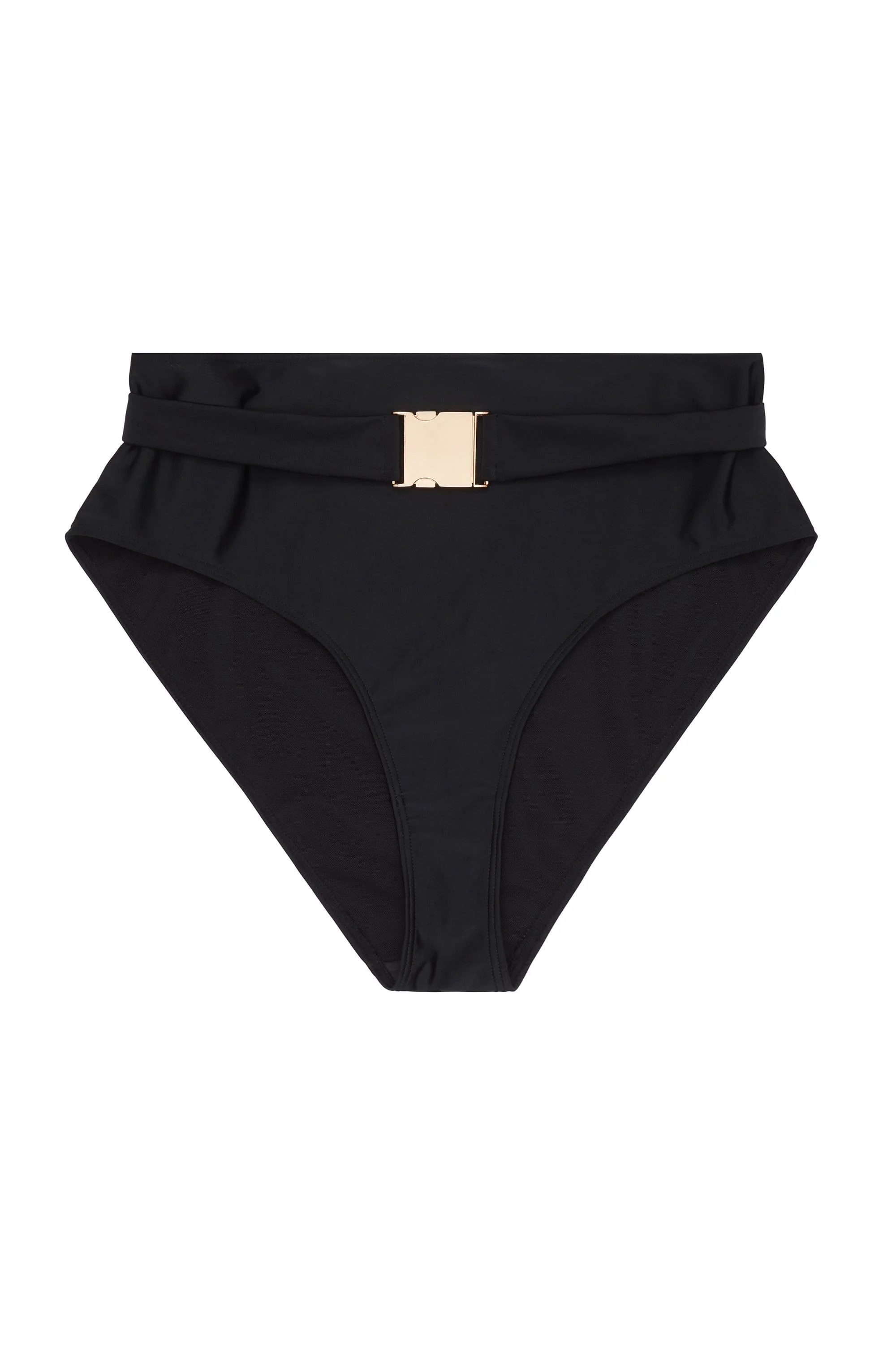 Wolf & Whistle Katya Black Belted High Waist Brief Curve - Image 4