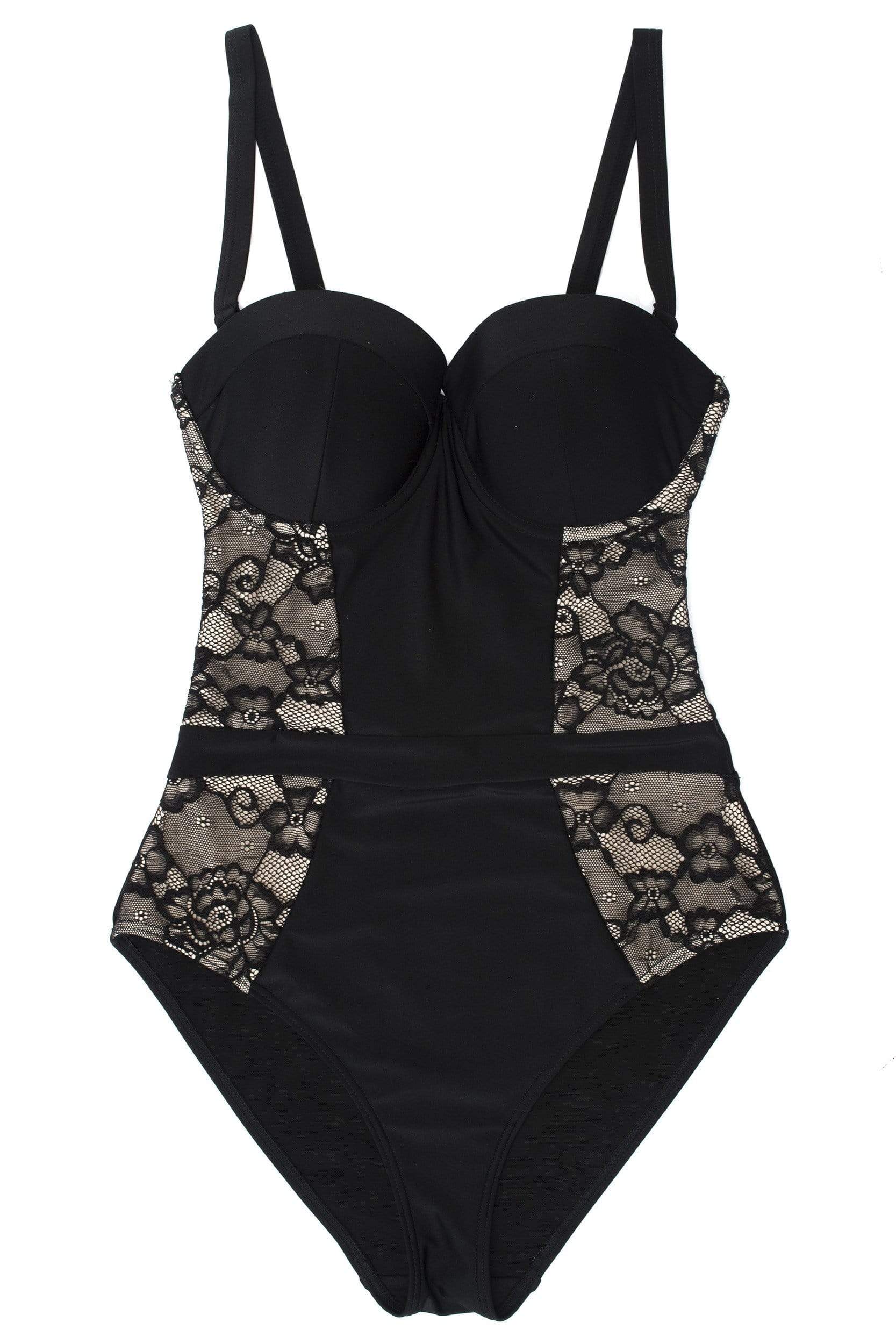 Mila Lace Panel Control Swimsuit - Image 4