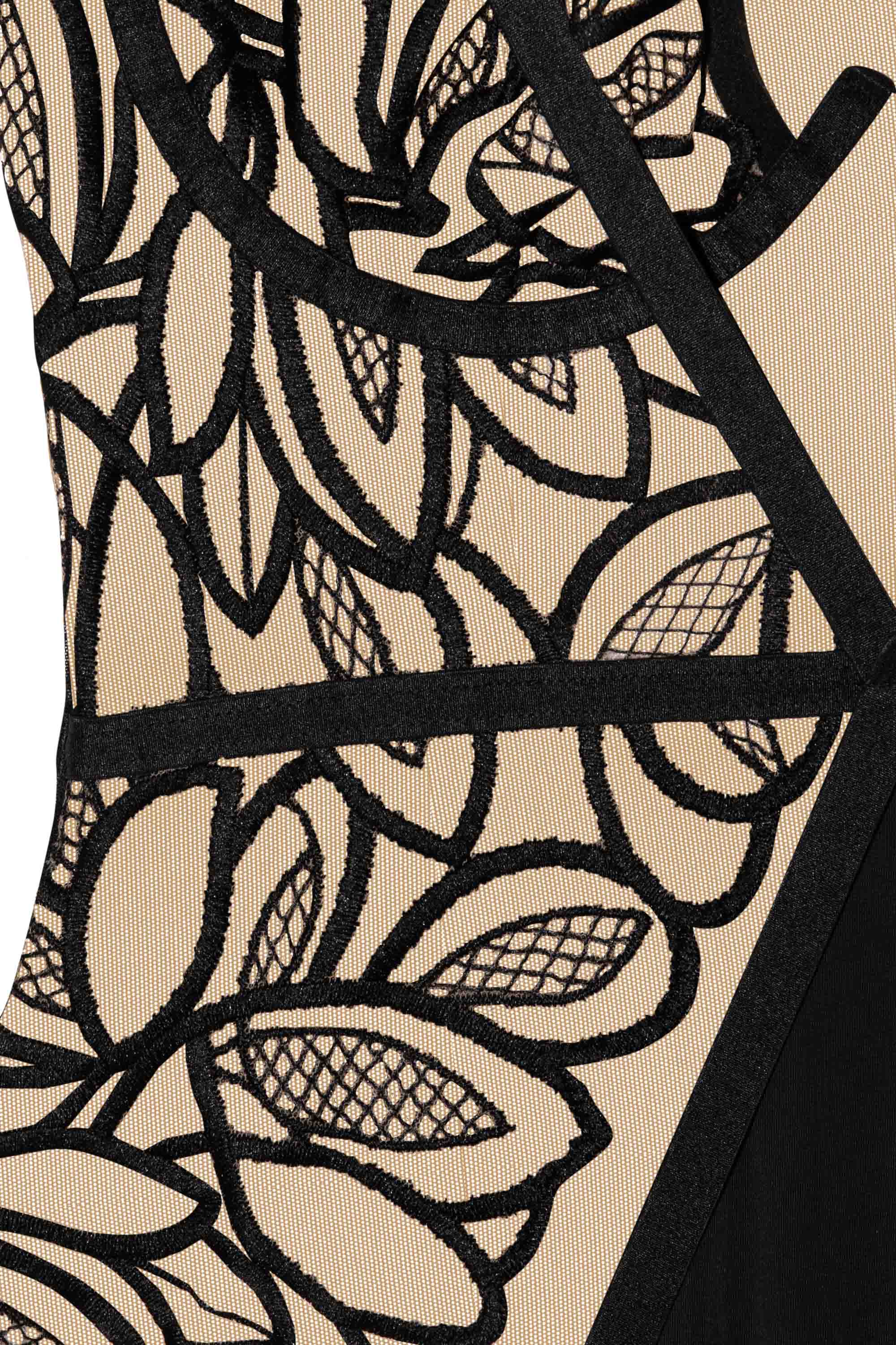 Lilith Black Graphic Embroidery Bra - Image 6