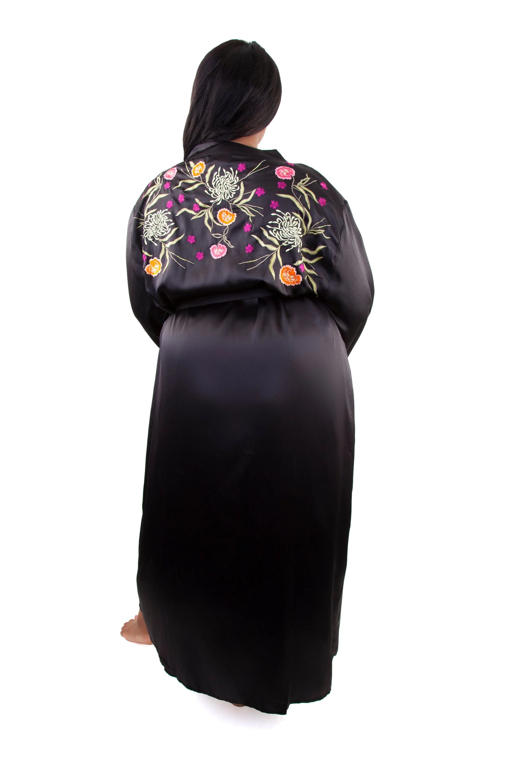Jasmin Long Embroidered Kimono Curve - Seconds - Image 4