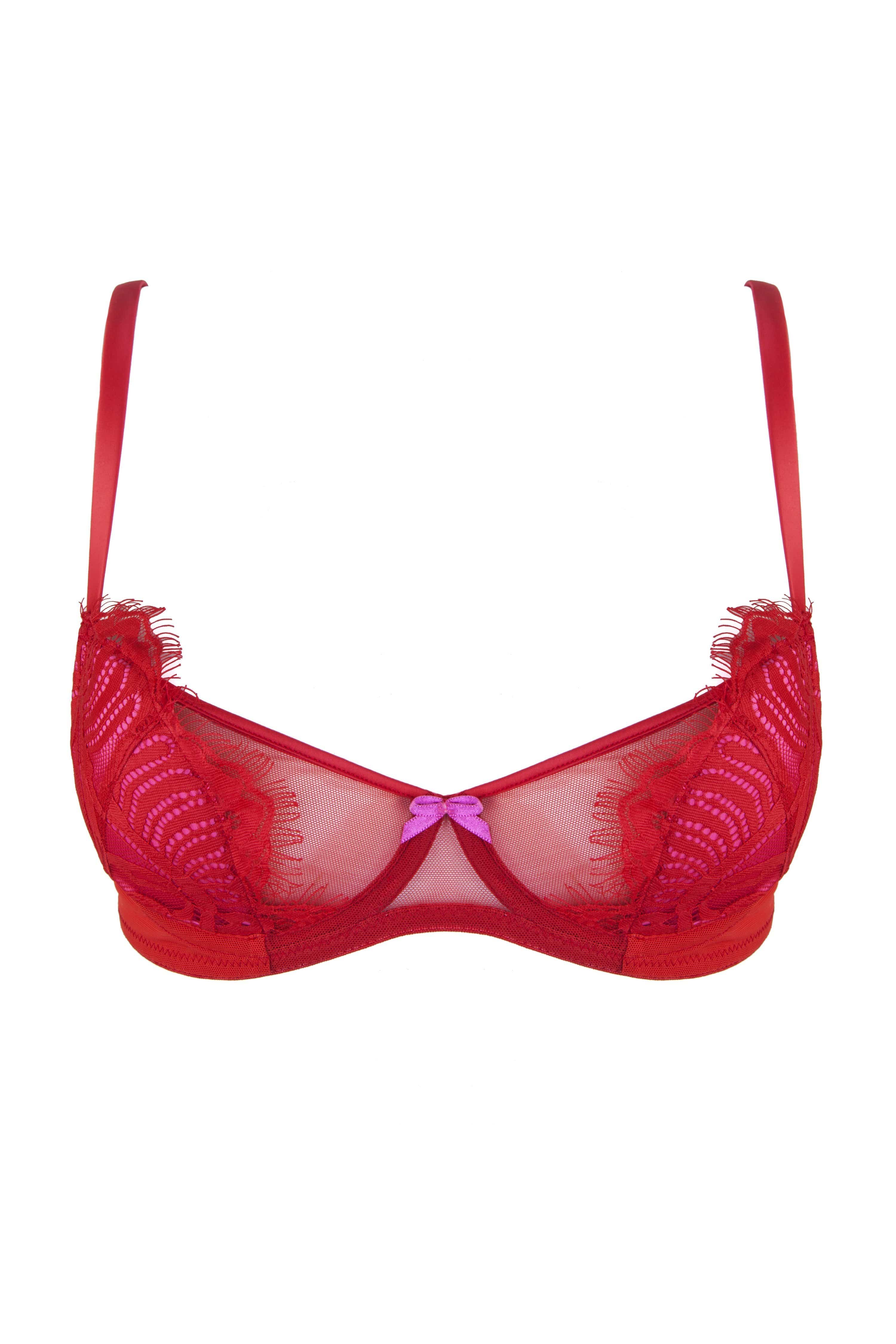 Love Pink/Red Bra DD+ Cups - Image 3