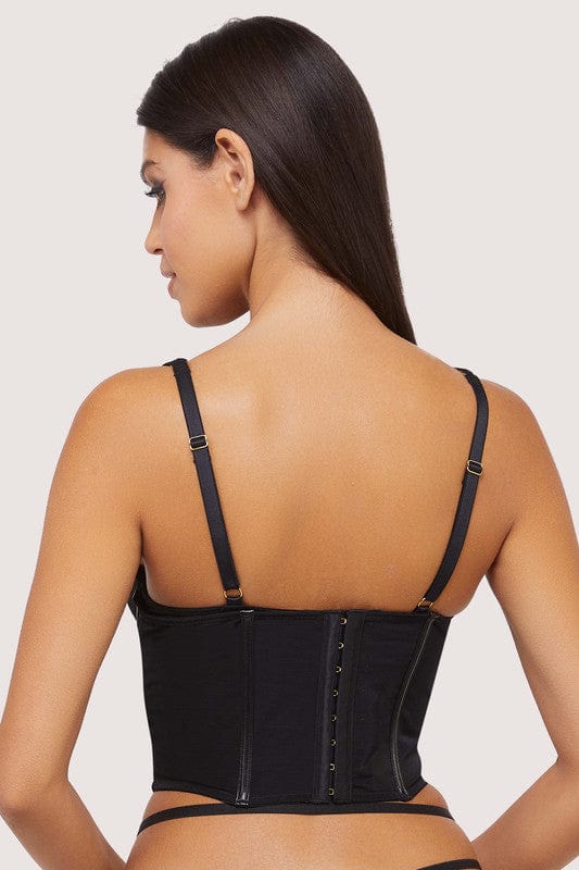 Maeve Black Vegan Leather Underbust Corset - Image 3