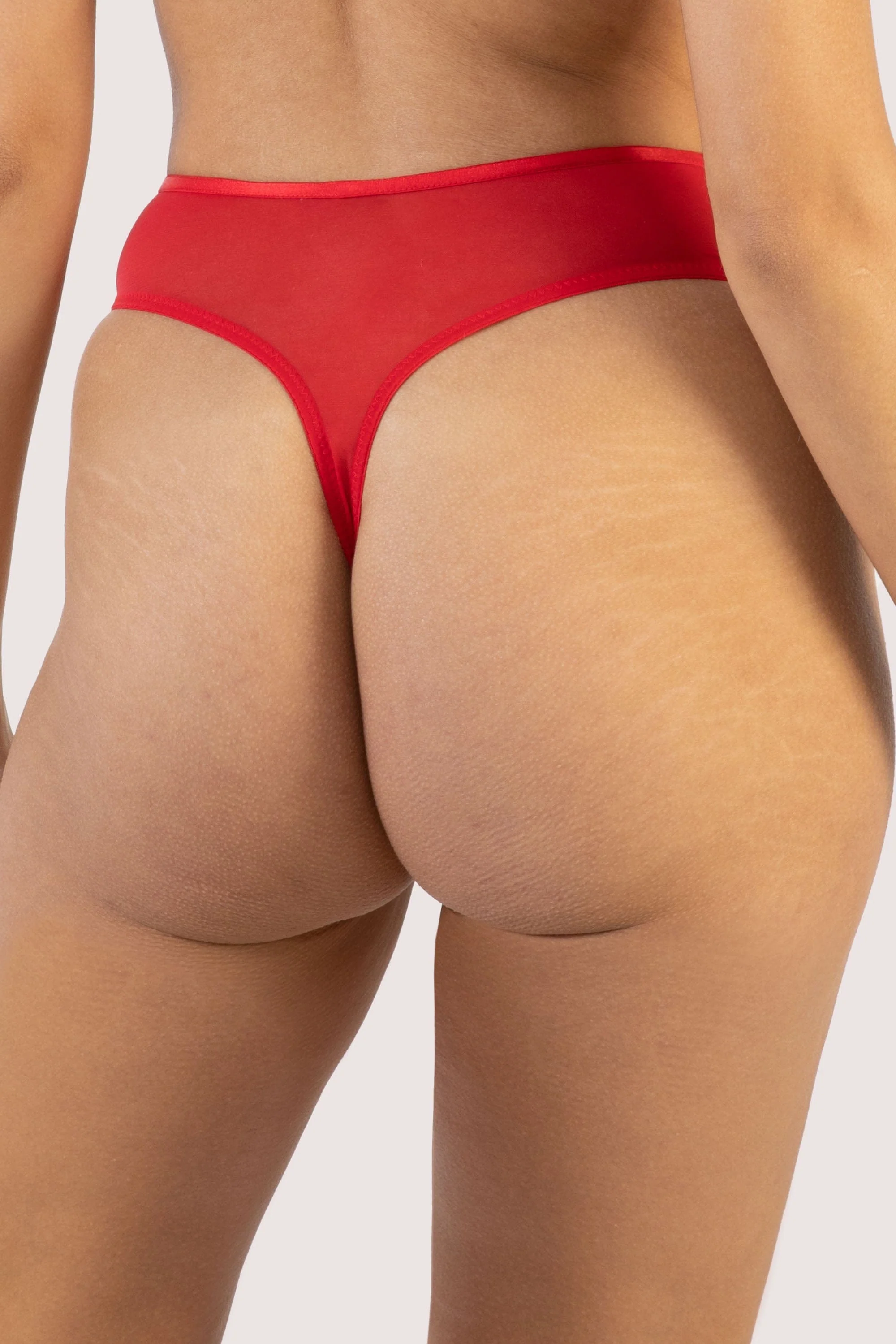 Maisie Red High Waist Thong - Image 2