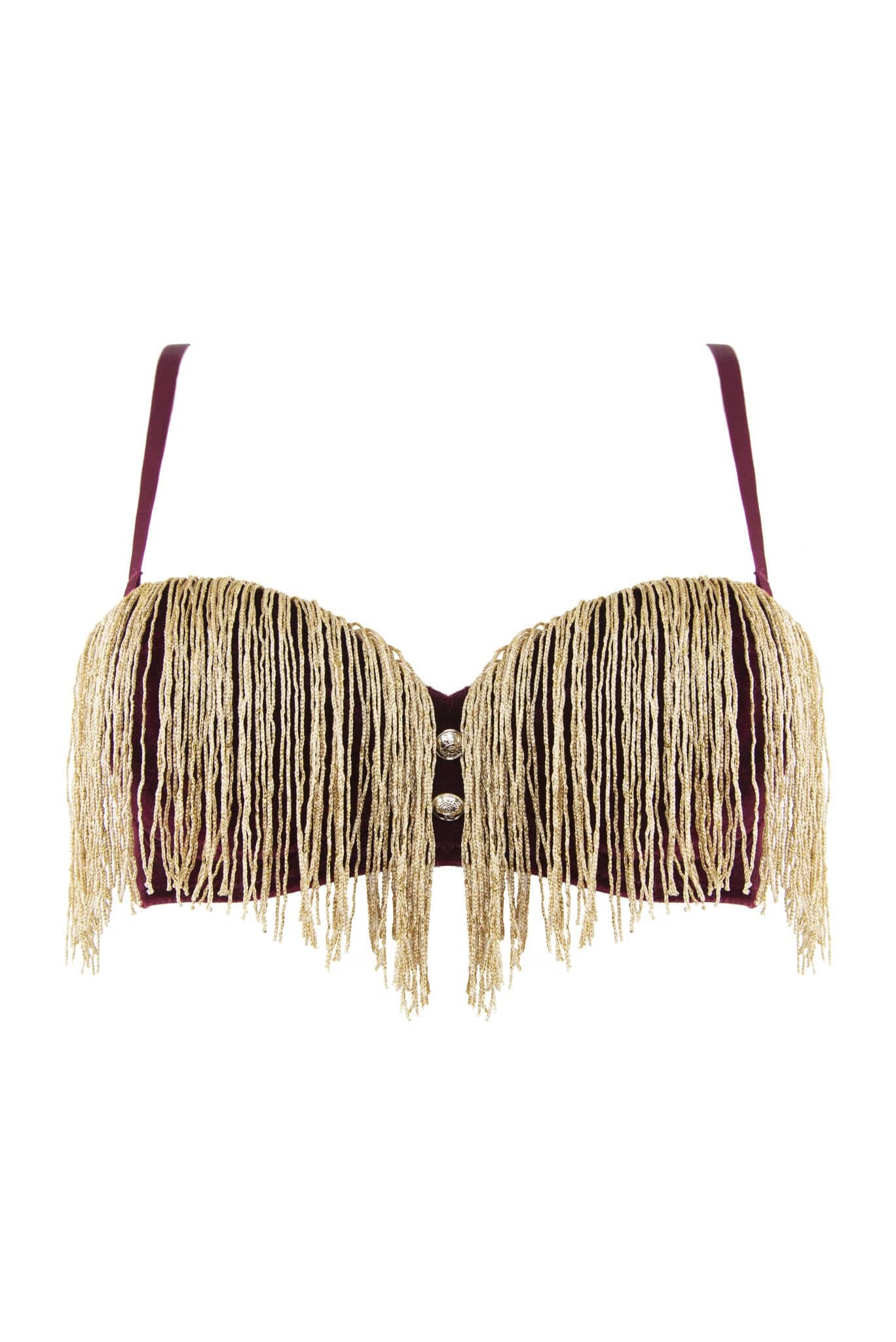 Peek & Beau - Major Velvet Tassle Bra - Image 3