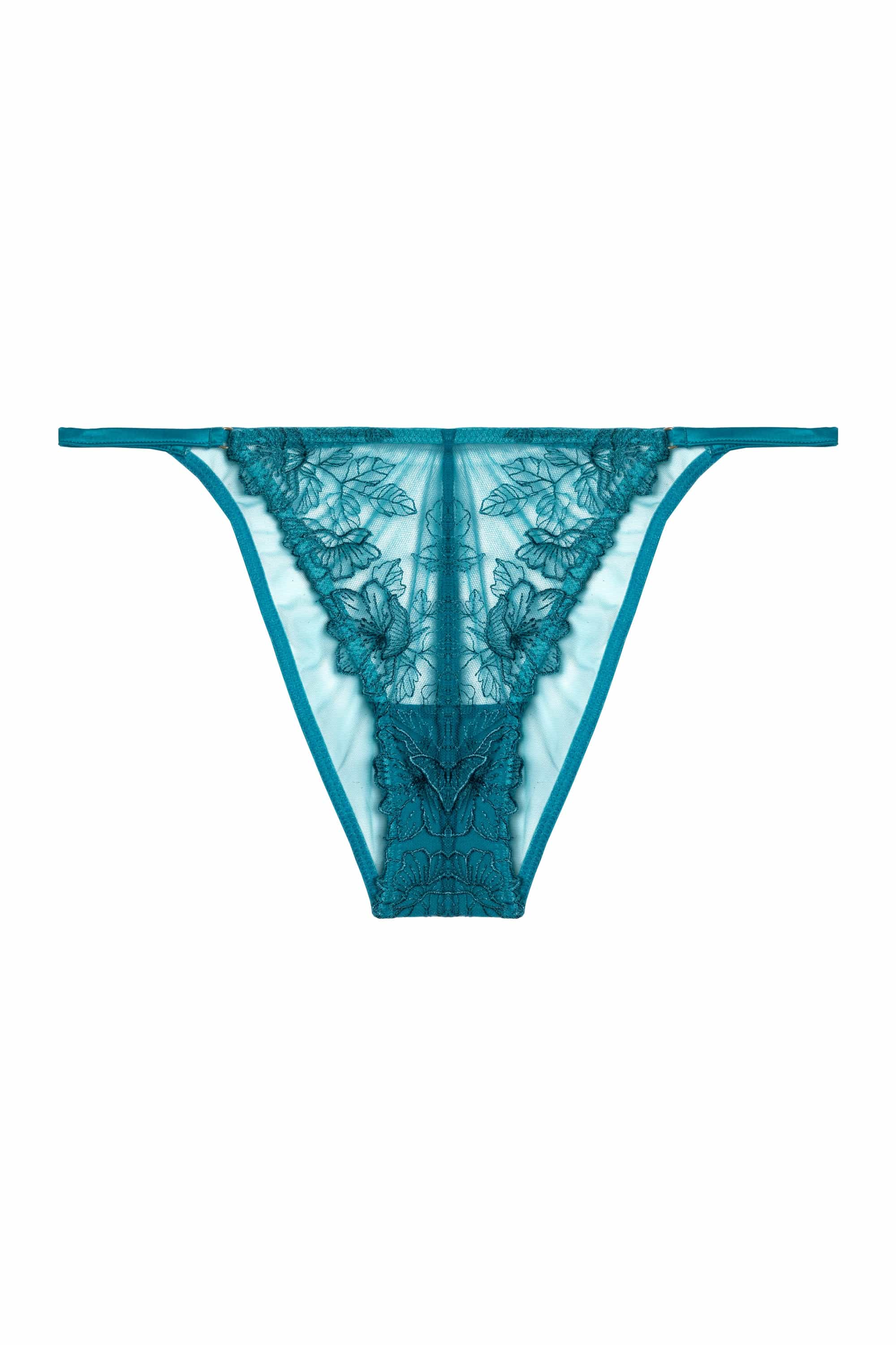 Marsha Teal Embroidery Brief - Image 5