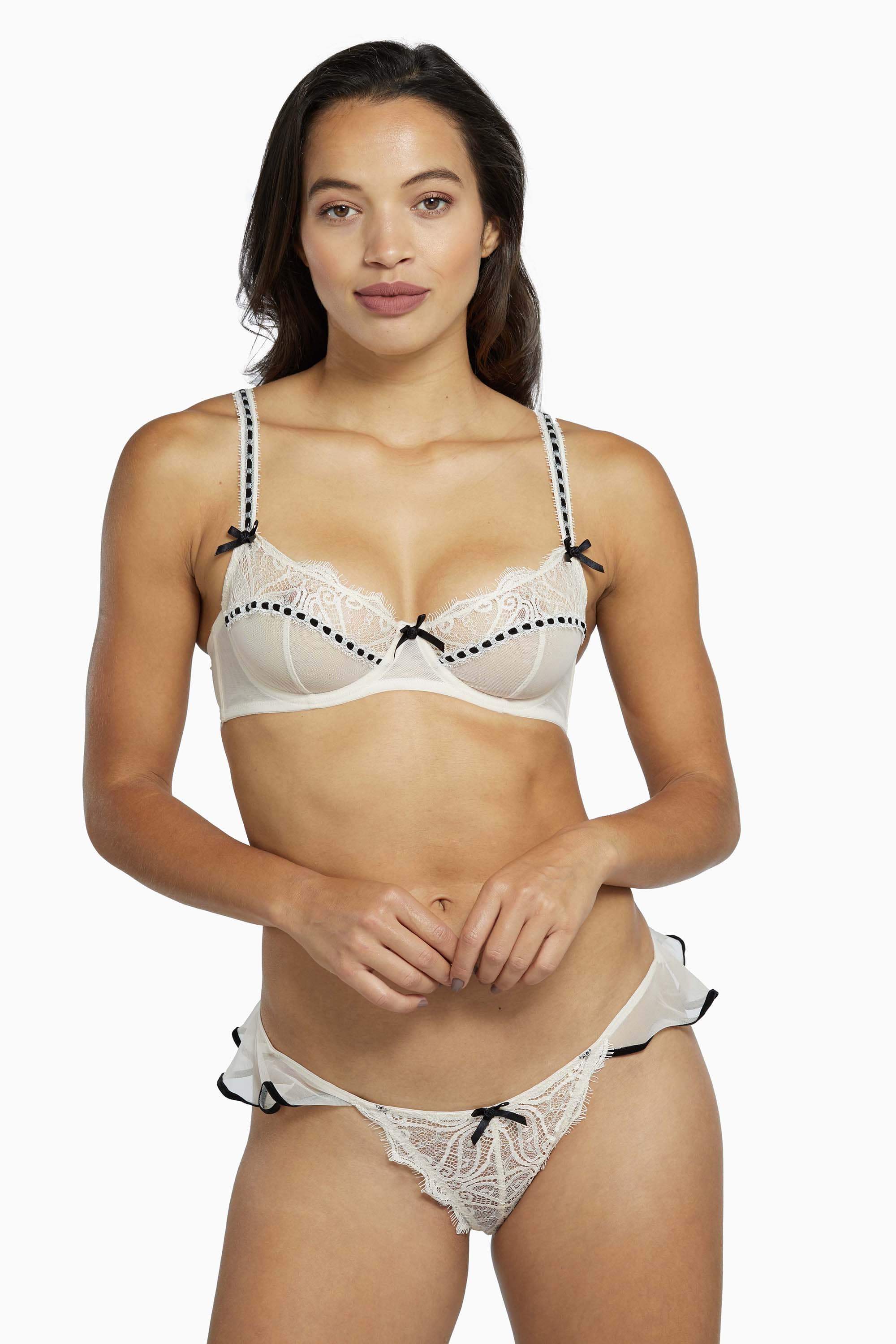 Monica Ribbon Slot Brief Peach Core - Image 2