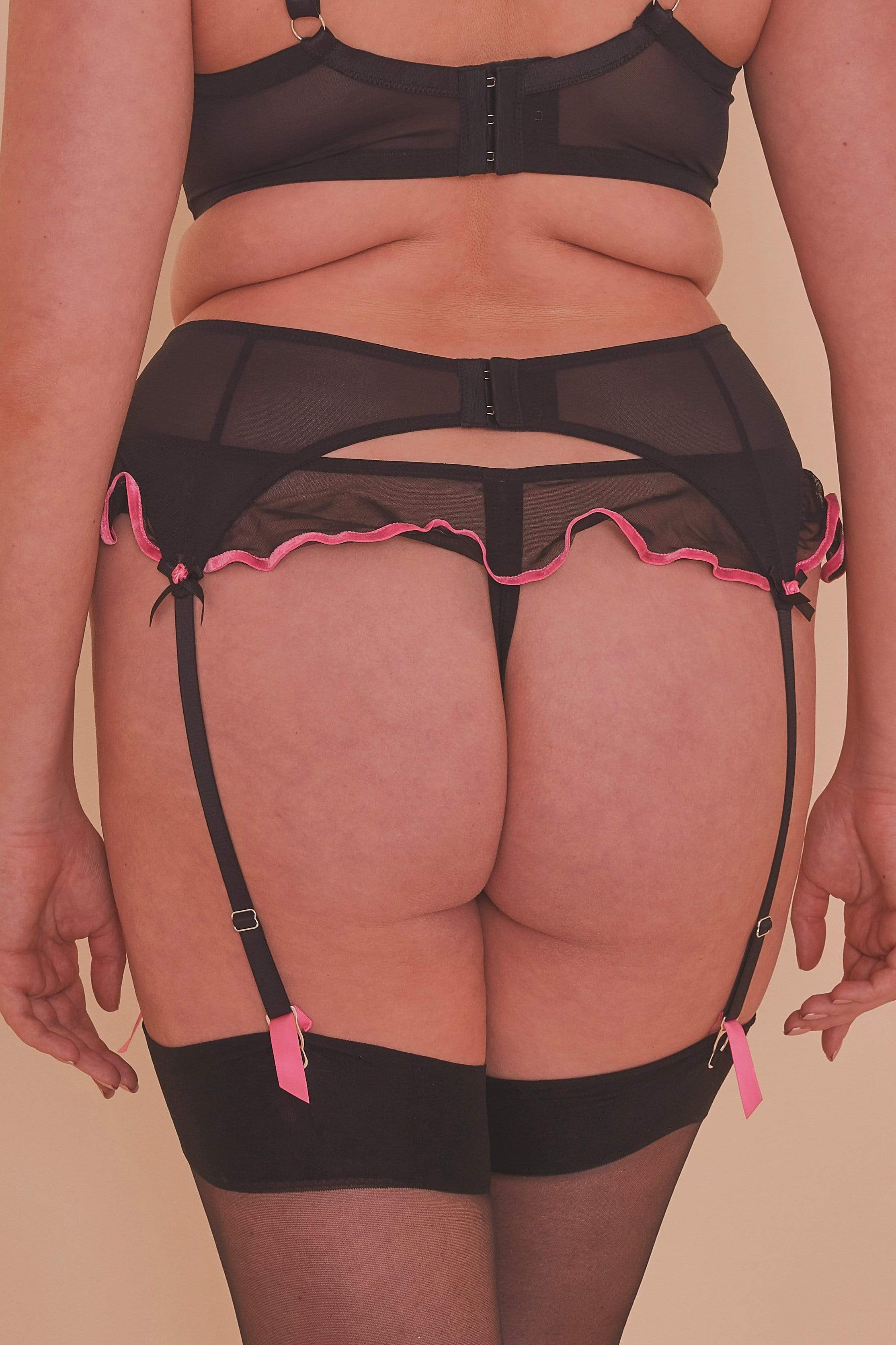 Monica Ribbon Slot Suspender Belt - Image 9