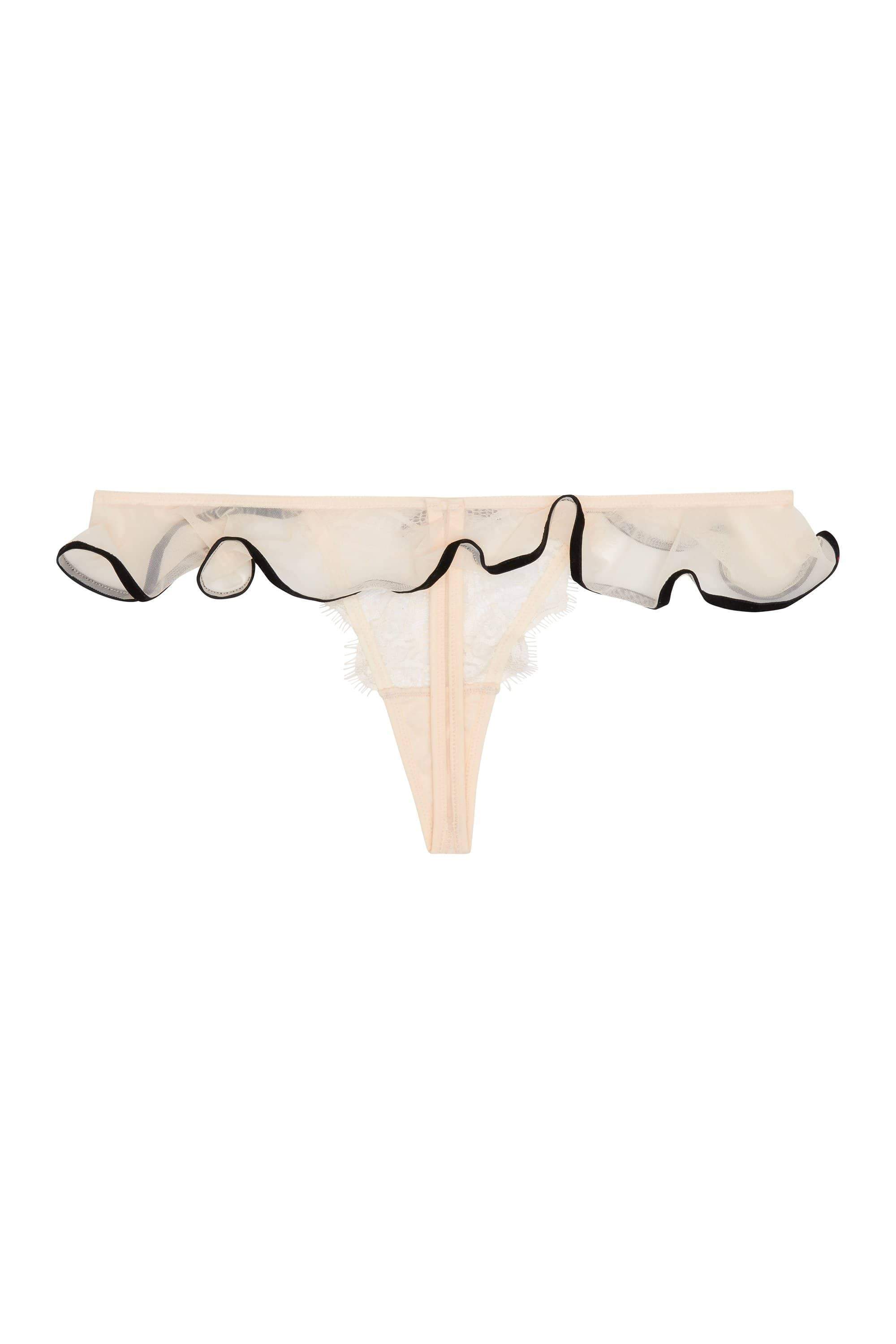 Monica Ribbon Slot Thong Peach - Image 5