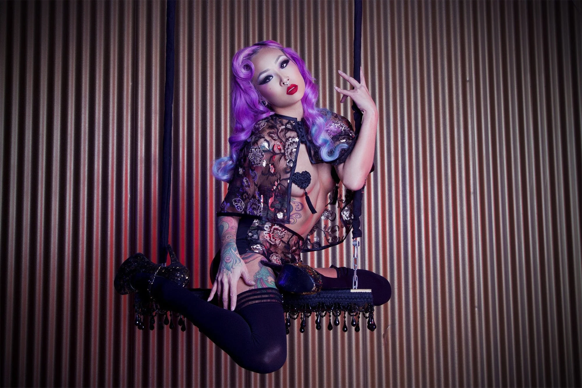 Peek & Beau - Anna Sequin Cape - Image 3