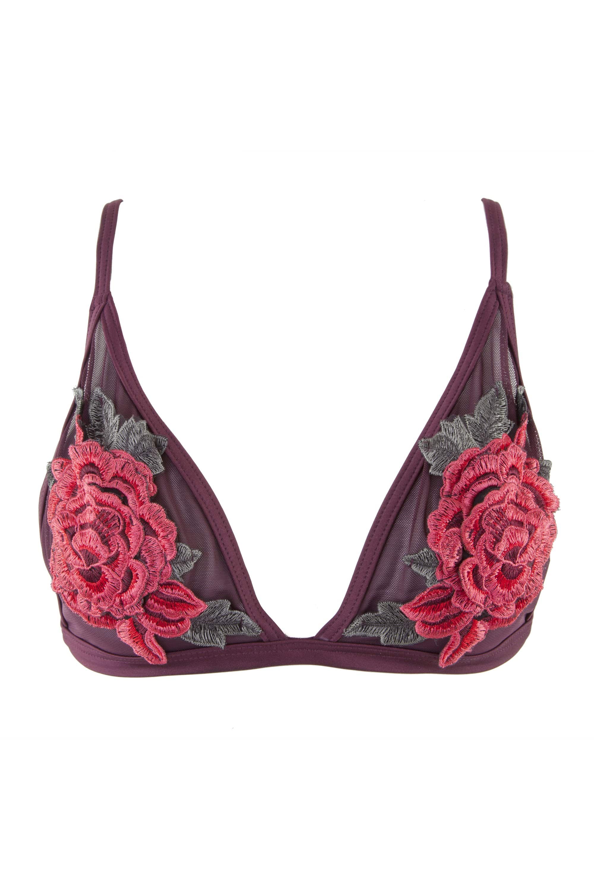 Peek & Beau Applique & Mesh Triangle Bikini - Image 2