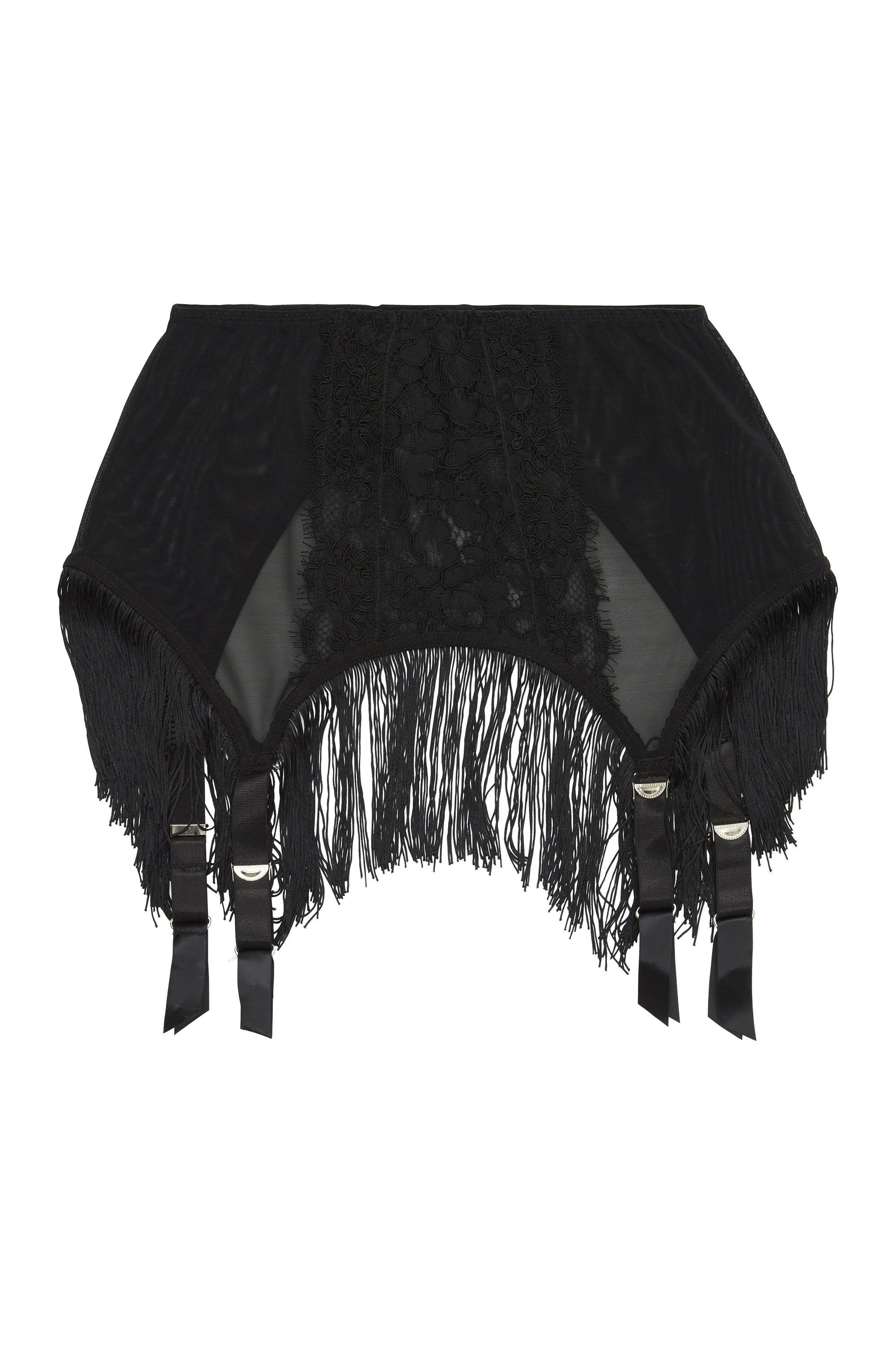 Peek & Beau Elvira Lace fringed suspender belt - Image 2