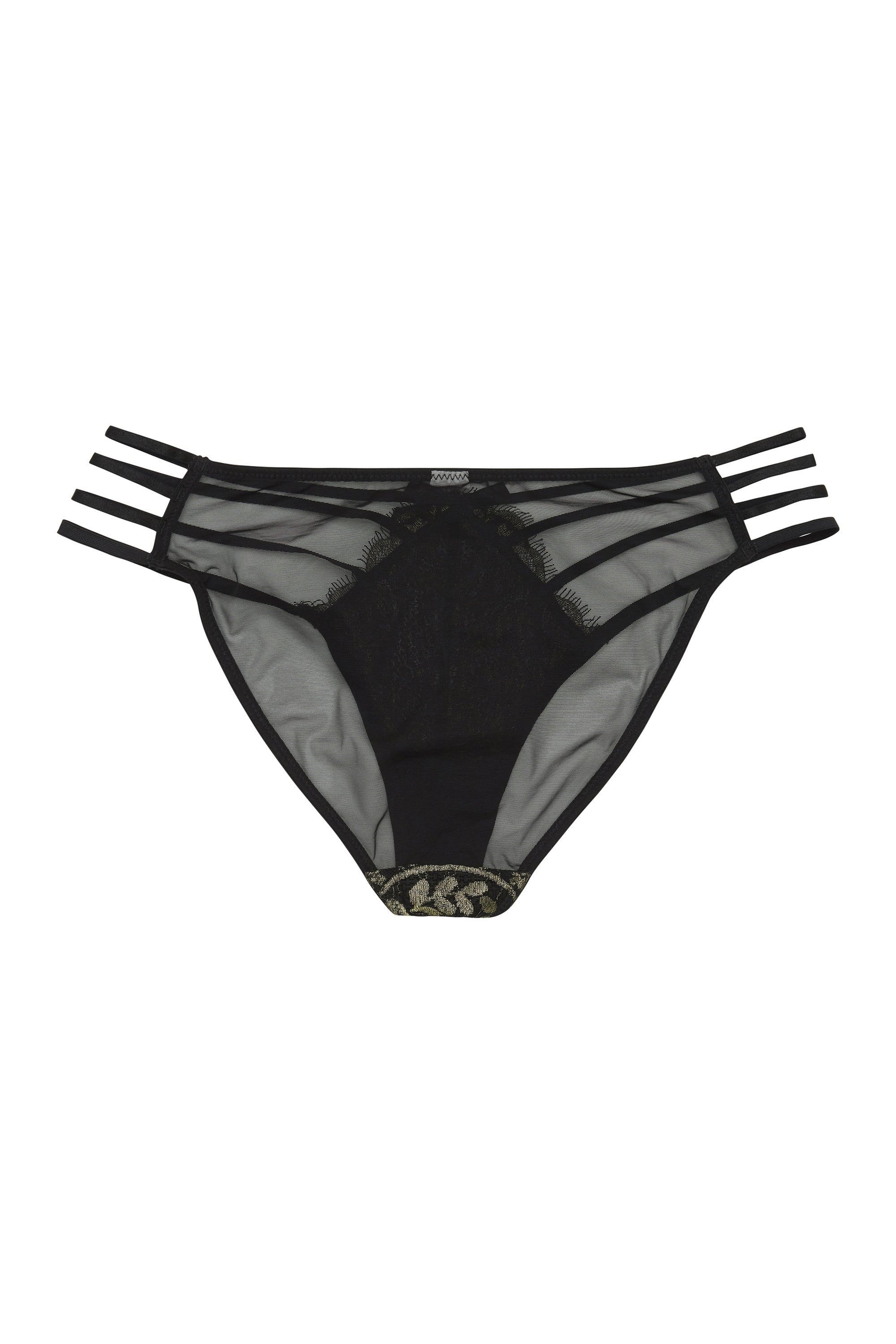Peek & Beau Empress Gold lace strappy brief - Image 2