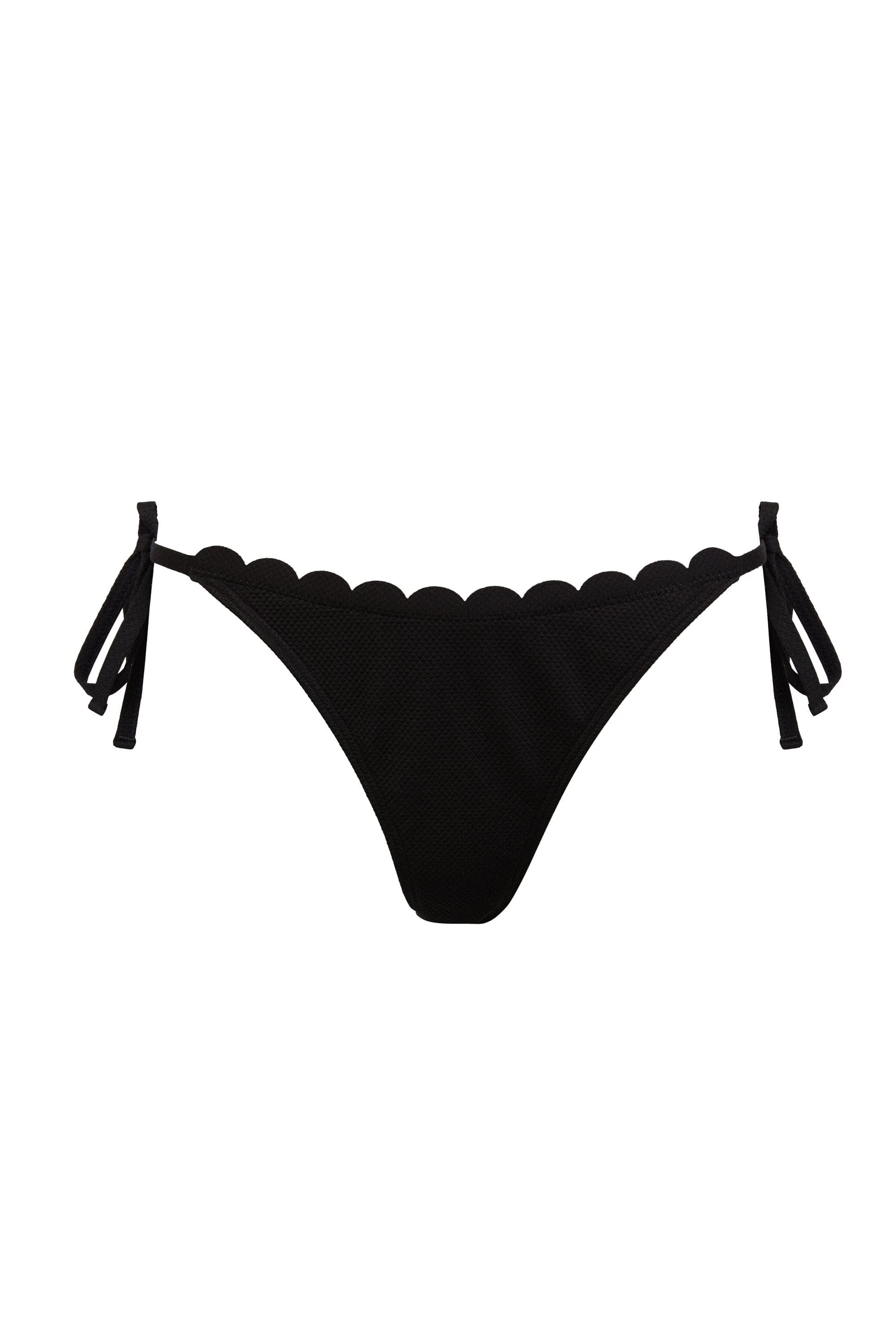 Sophia Mix & Match Black Scallop Tie Side Bikini Bottom - Image 4