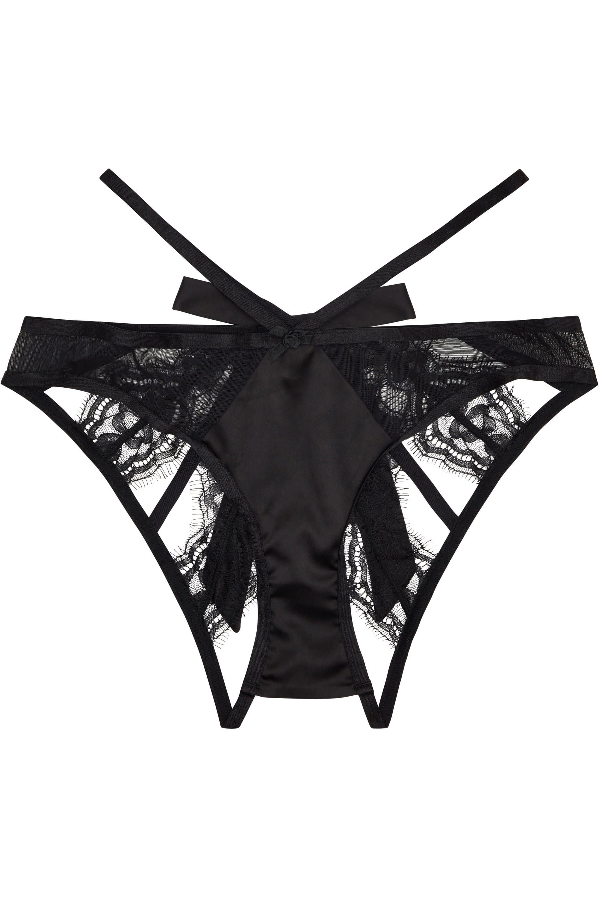 Peek & Beau Minnie Eyelash Lace Cheeky Brief Black