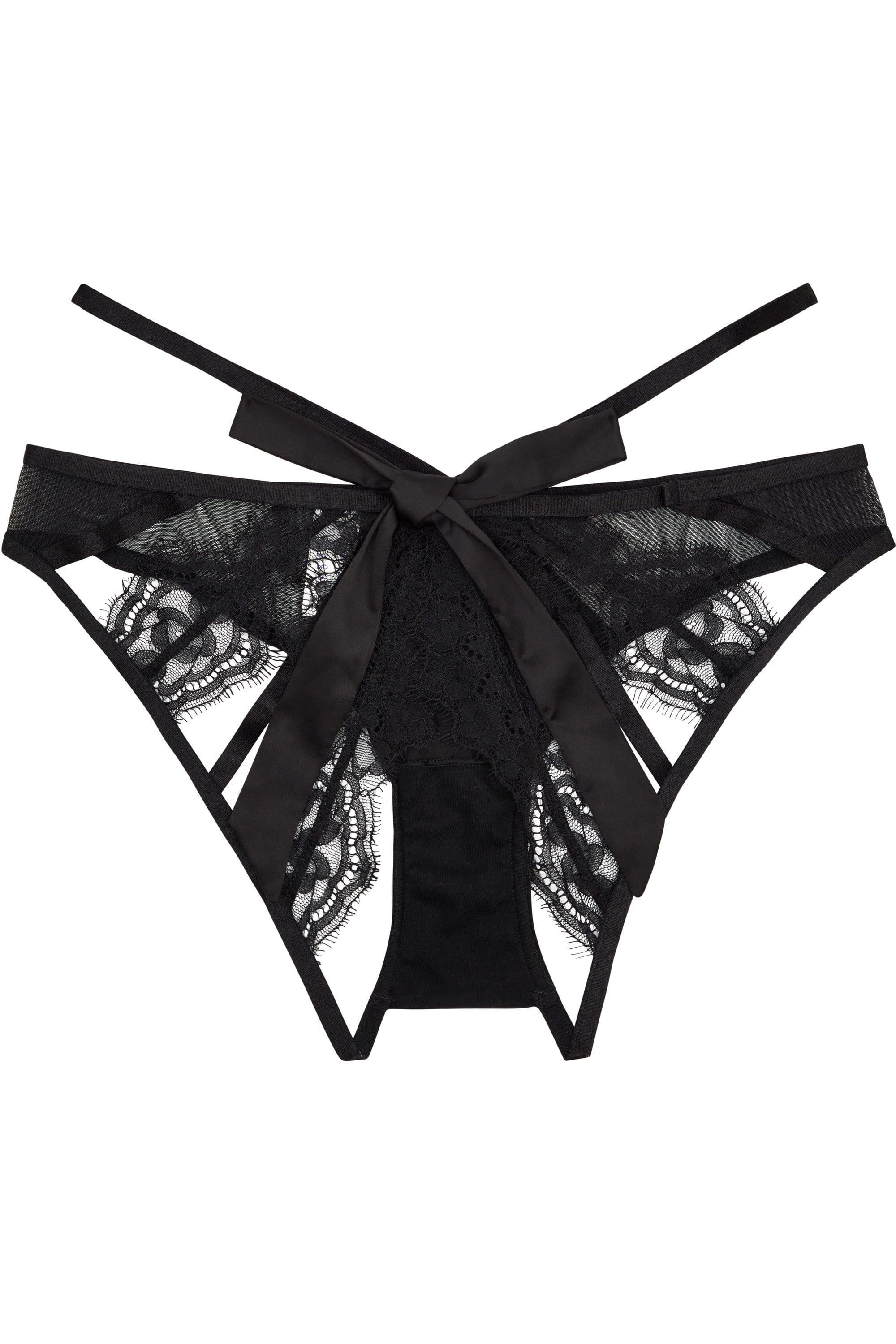 Peek & Beau Minnie Eyelash Lace Cheeky Brief Black - Image 3