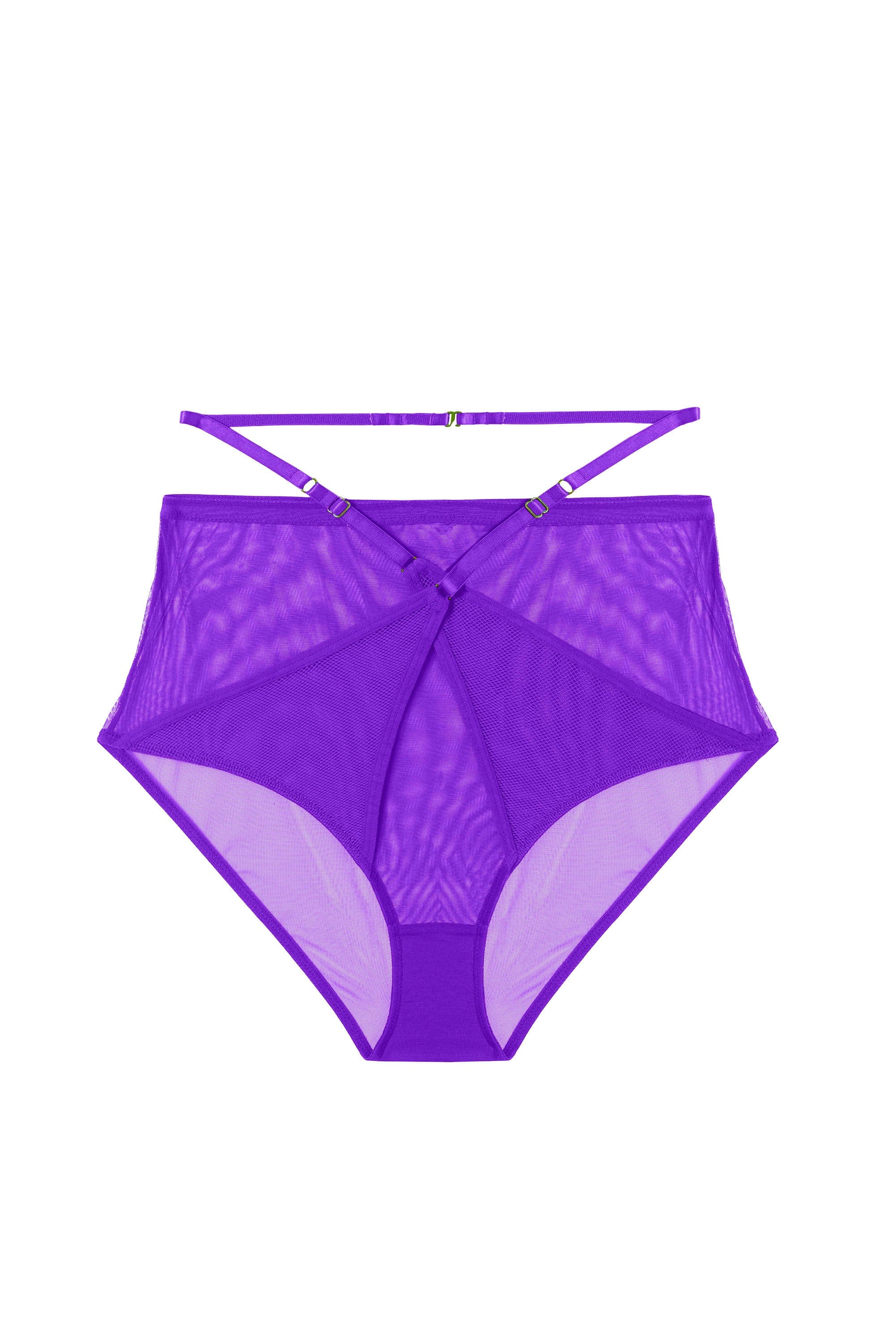 Eddie Purple Crossover High Waist Brief - Image 4
