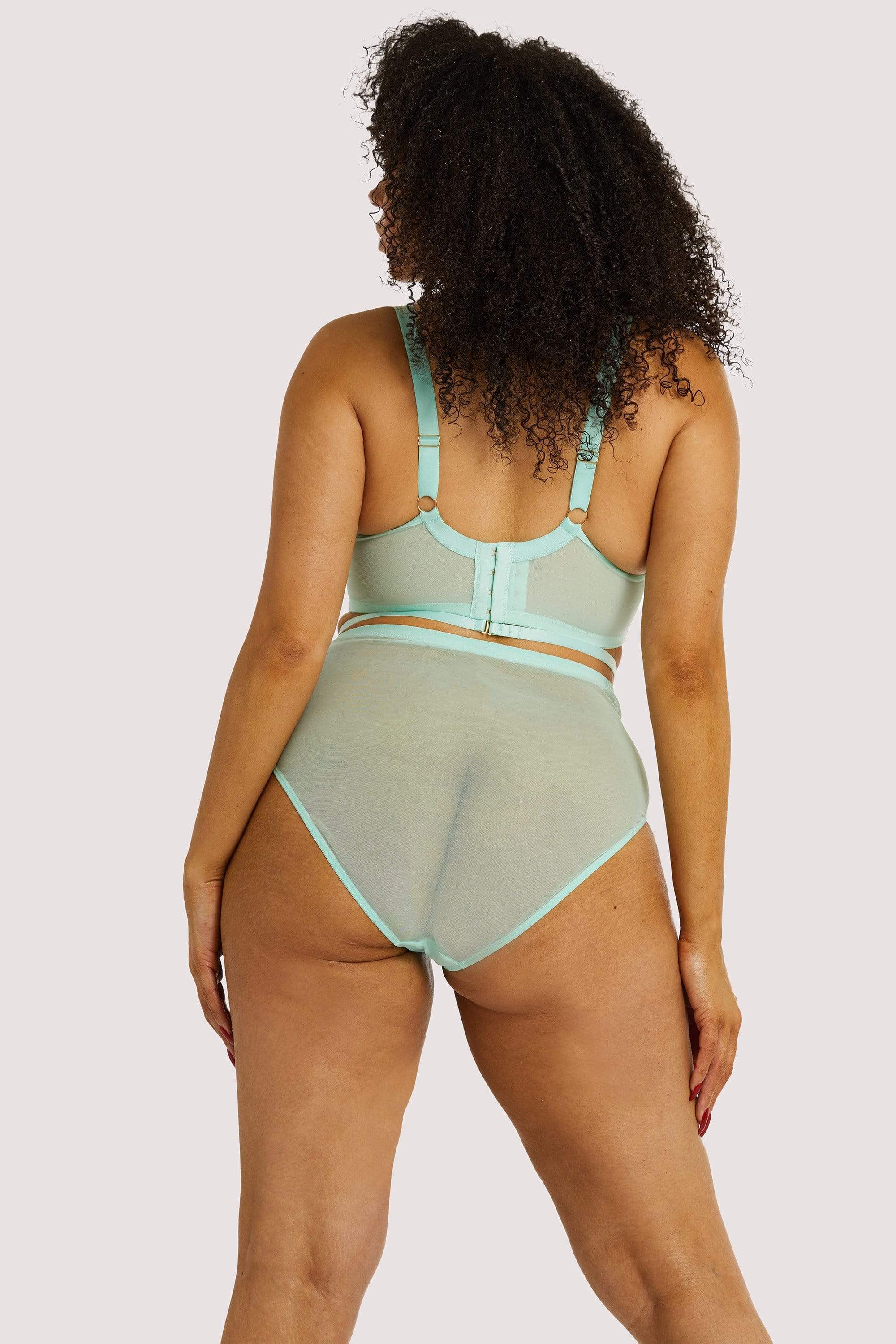 Eddie Aqua Crossover Wrap Bra - Image 14
