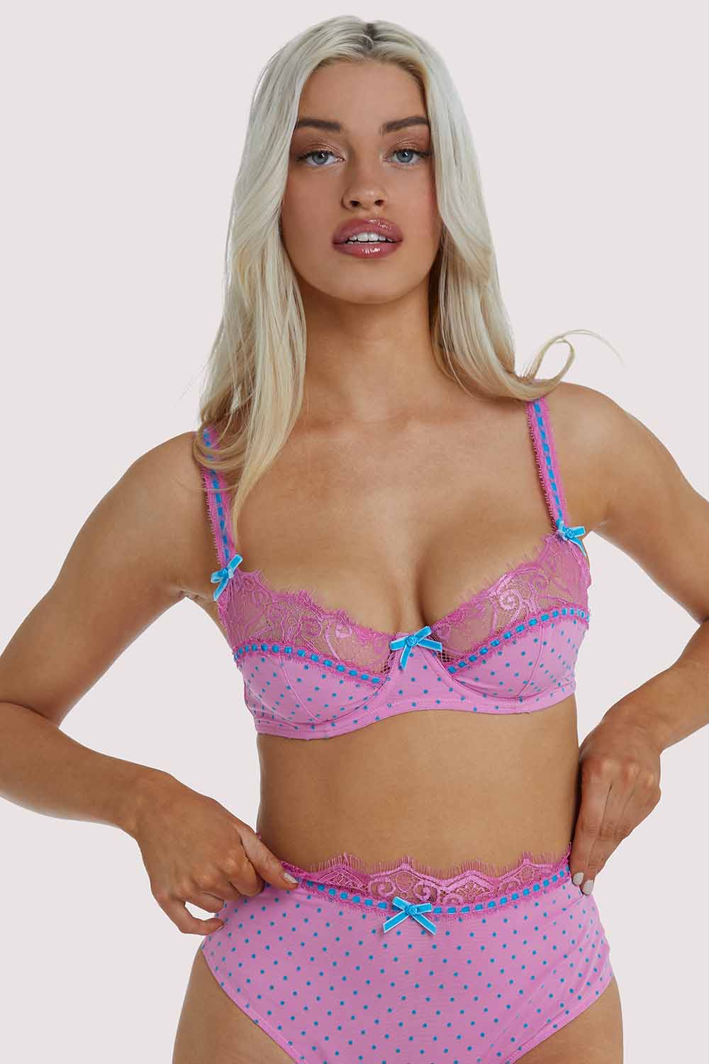 Sophia Pink High Apex Bra - Image 2