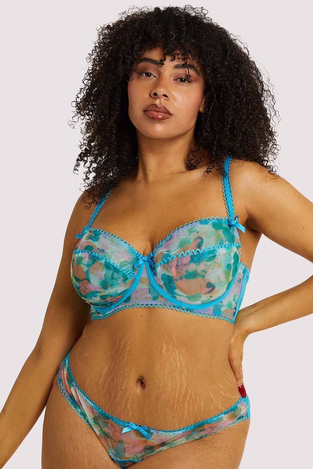 Joey Blue Watercolour Bra - Image 13
