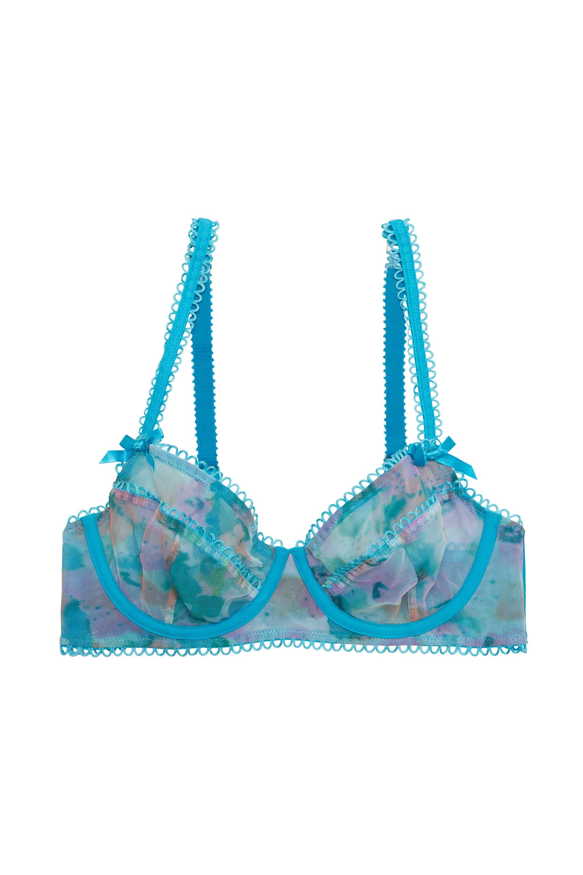 Joey Blue Watercolour Bra - Image 6