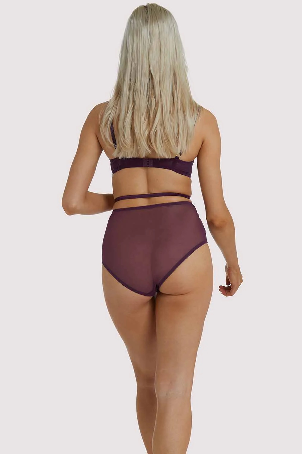 Muriel Purple Plunge Bra - Image 4