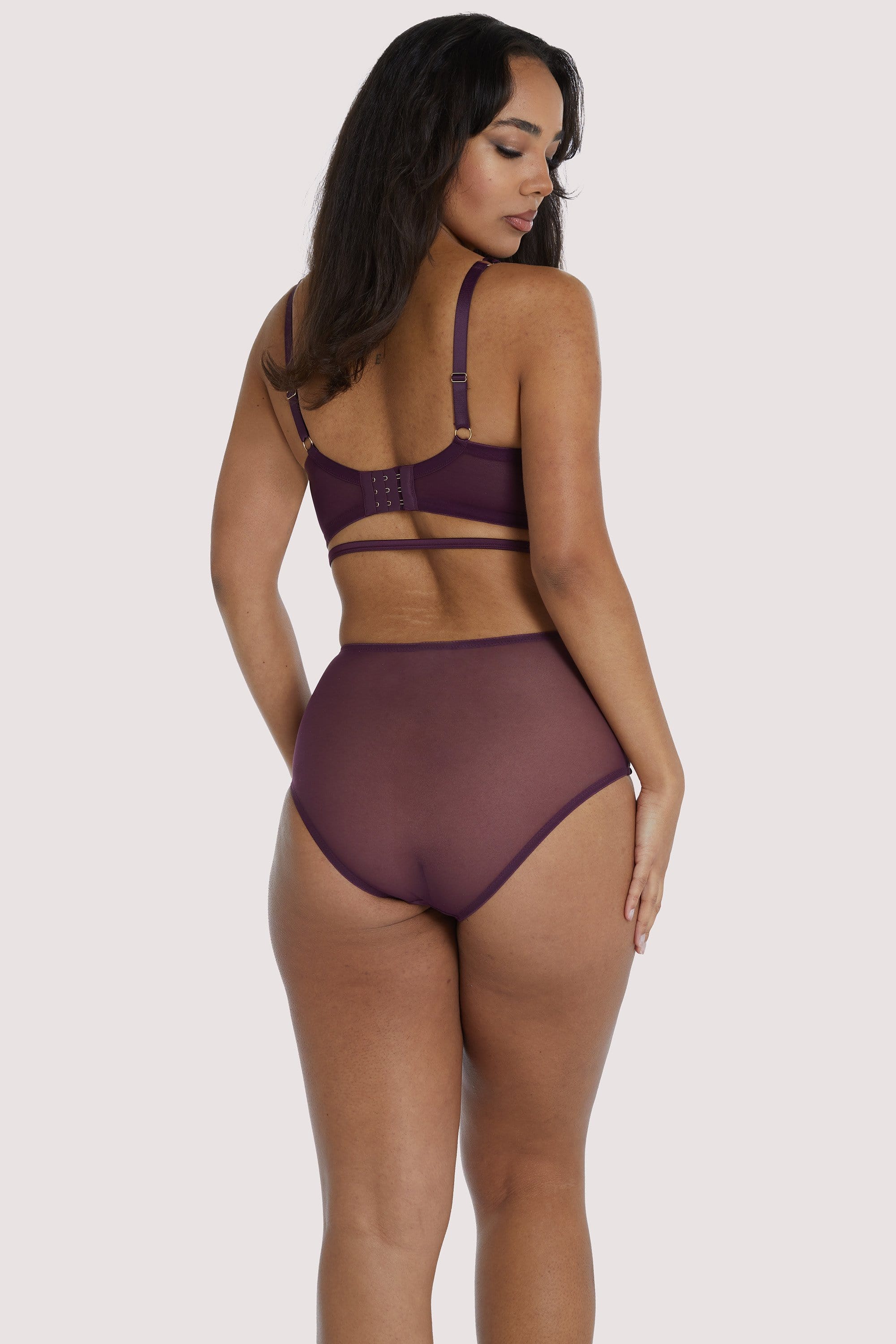 Muriel Purple Plunge Bra - Image 8