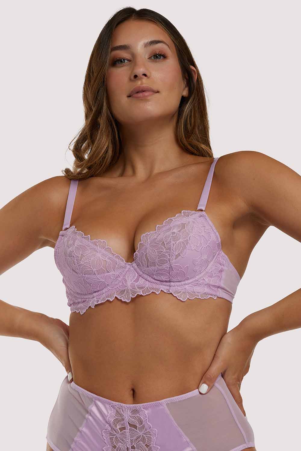 Lila Lilac Plunge Bra - Image 4