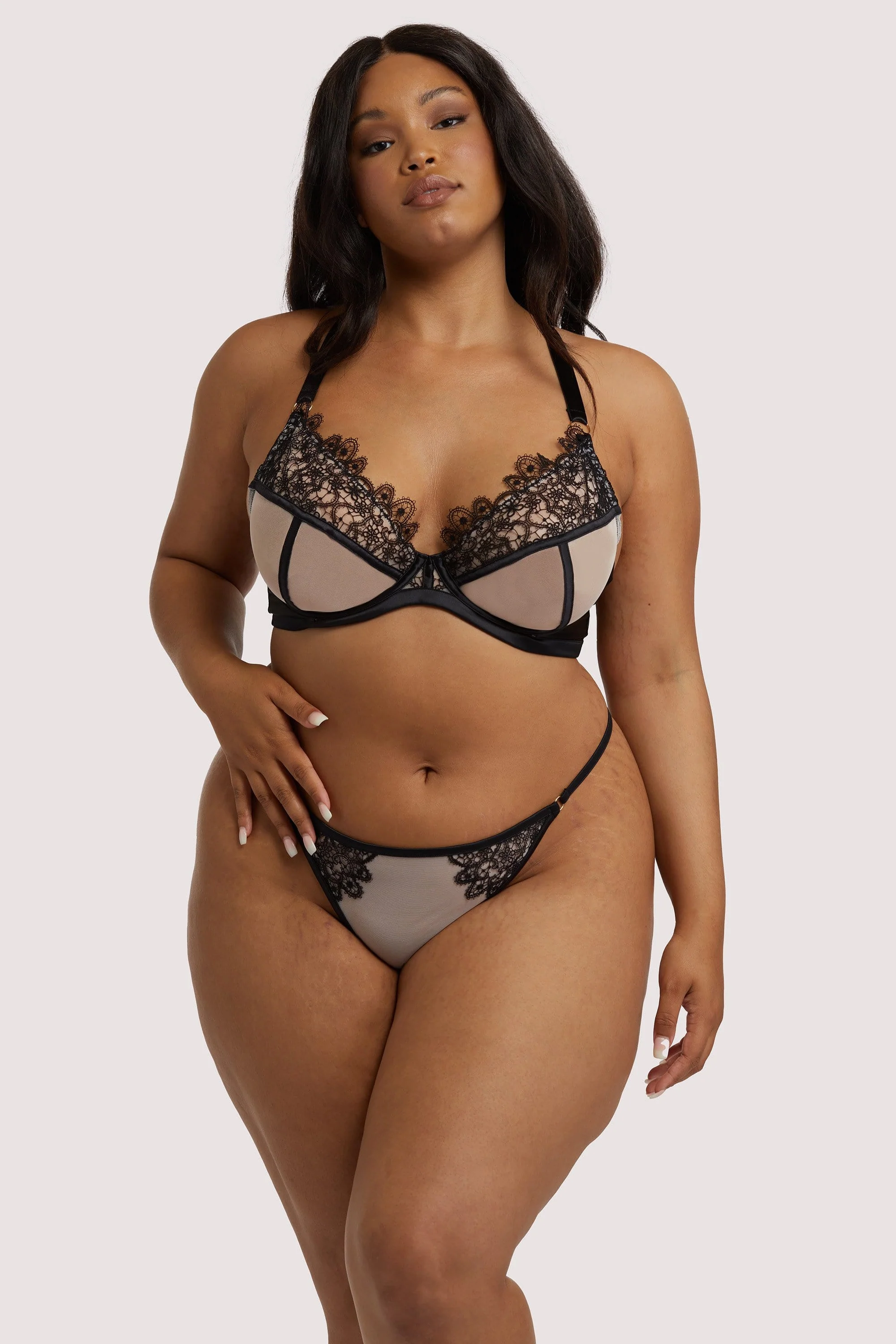 Anaise Black Racer Back Balcony Bra - Image 3