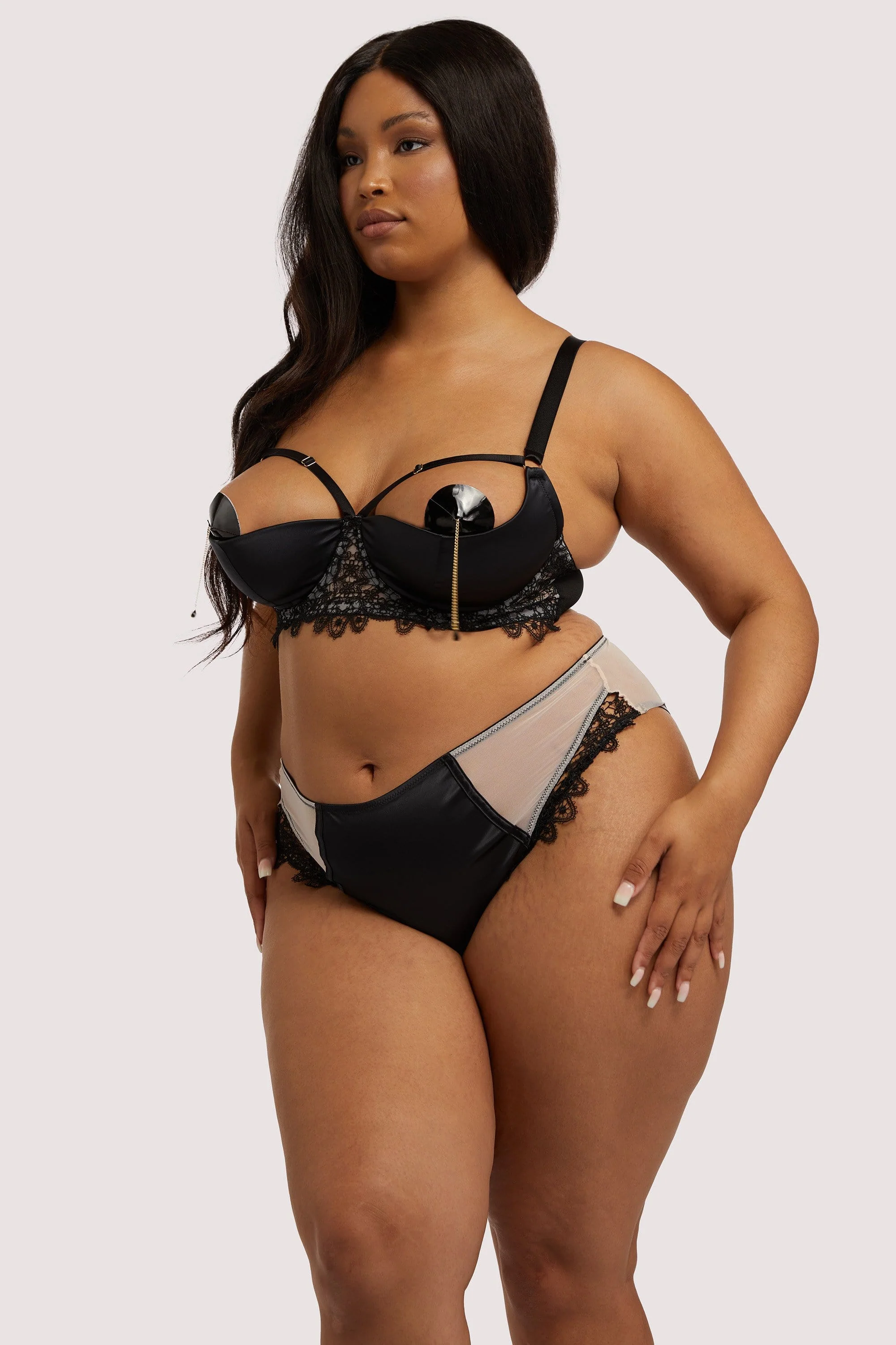 Anaise Black Quarter Cup Bra - Image 10