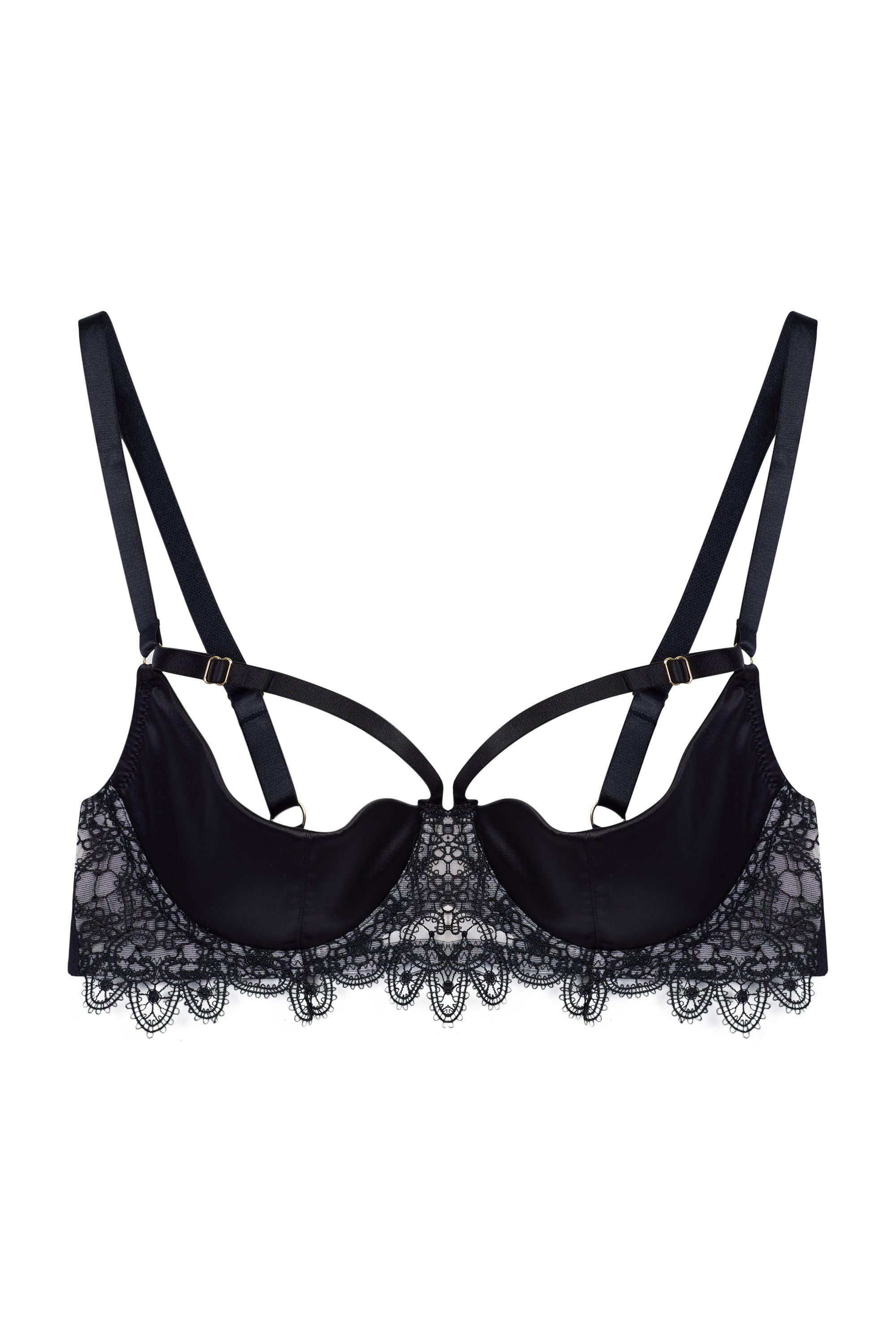 Anaise Black Quarter Cup Bra - Image 11