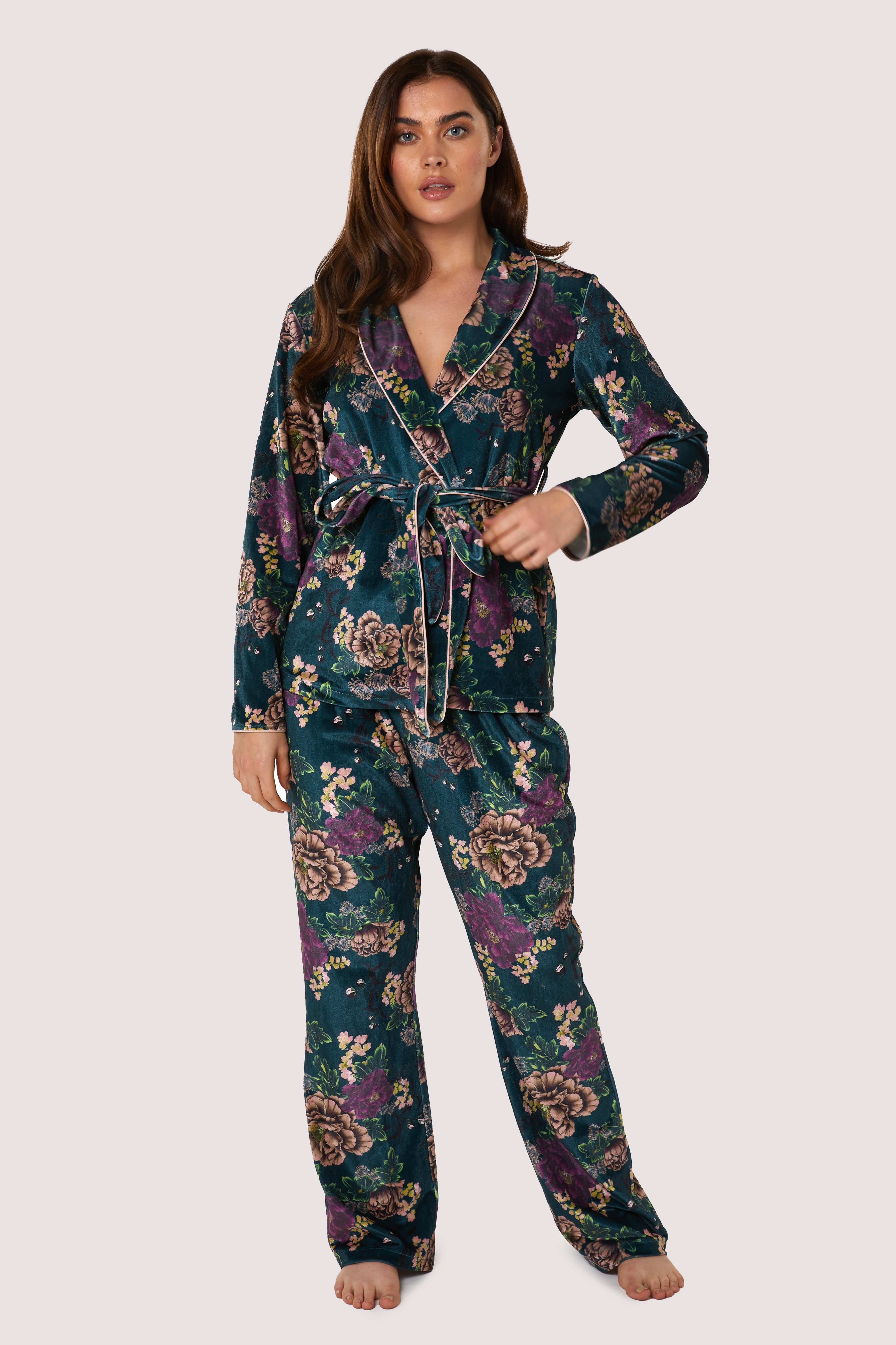 Printed velvet PJ set - Image 3
