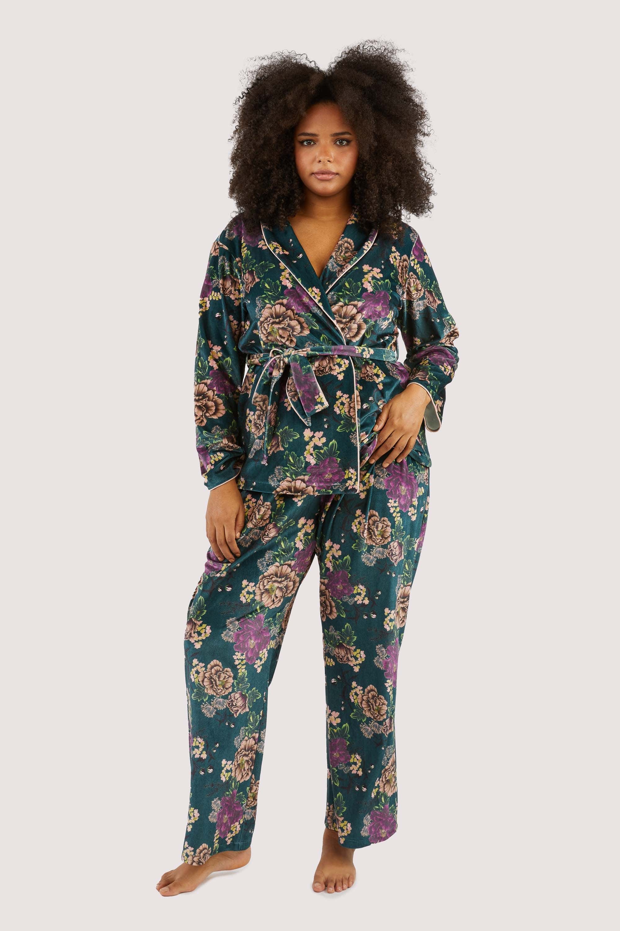 Printed velvet PJ set - Image 5