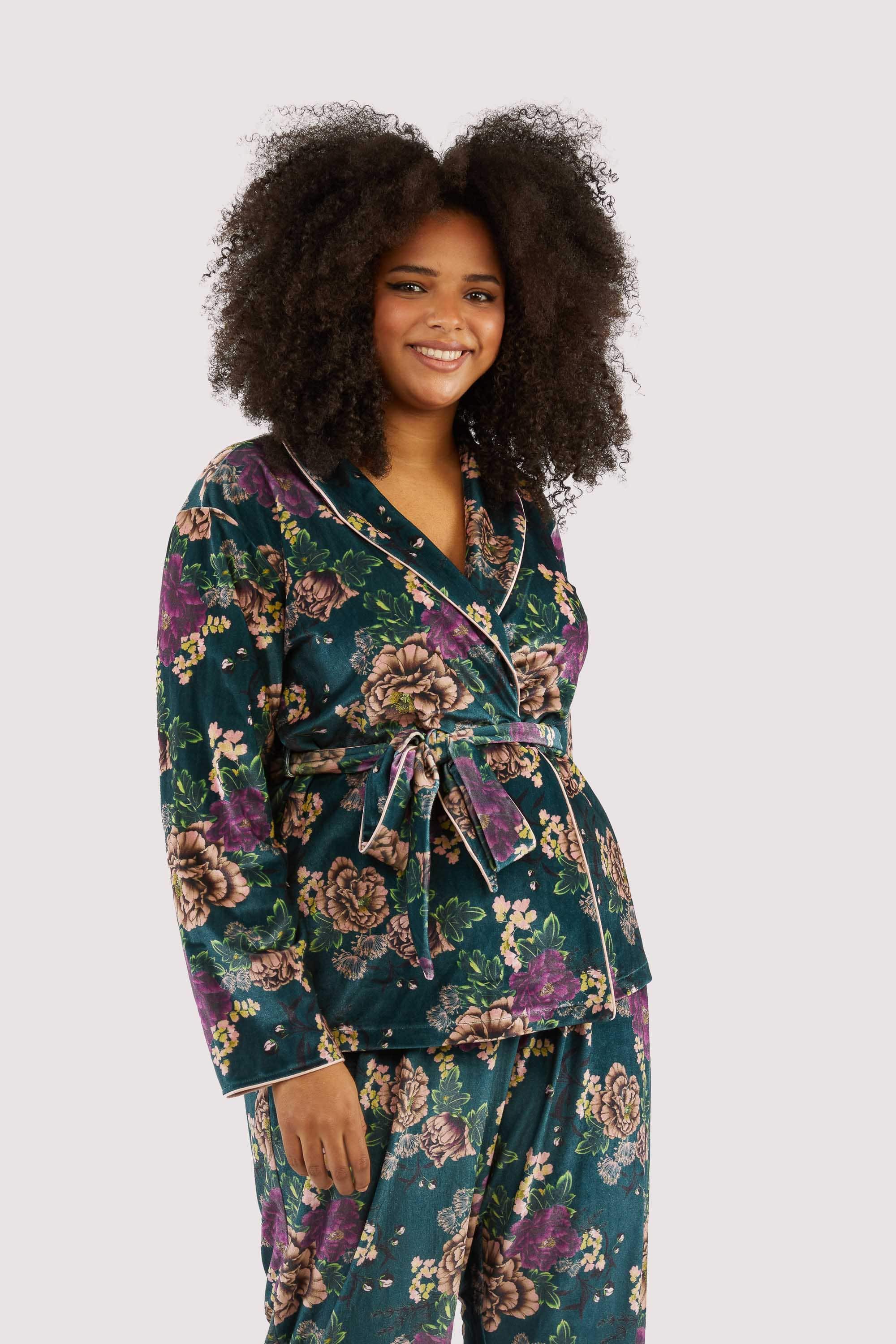 Printed velvet PJ set - Image 6