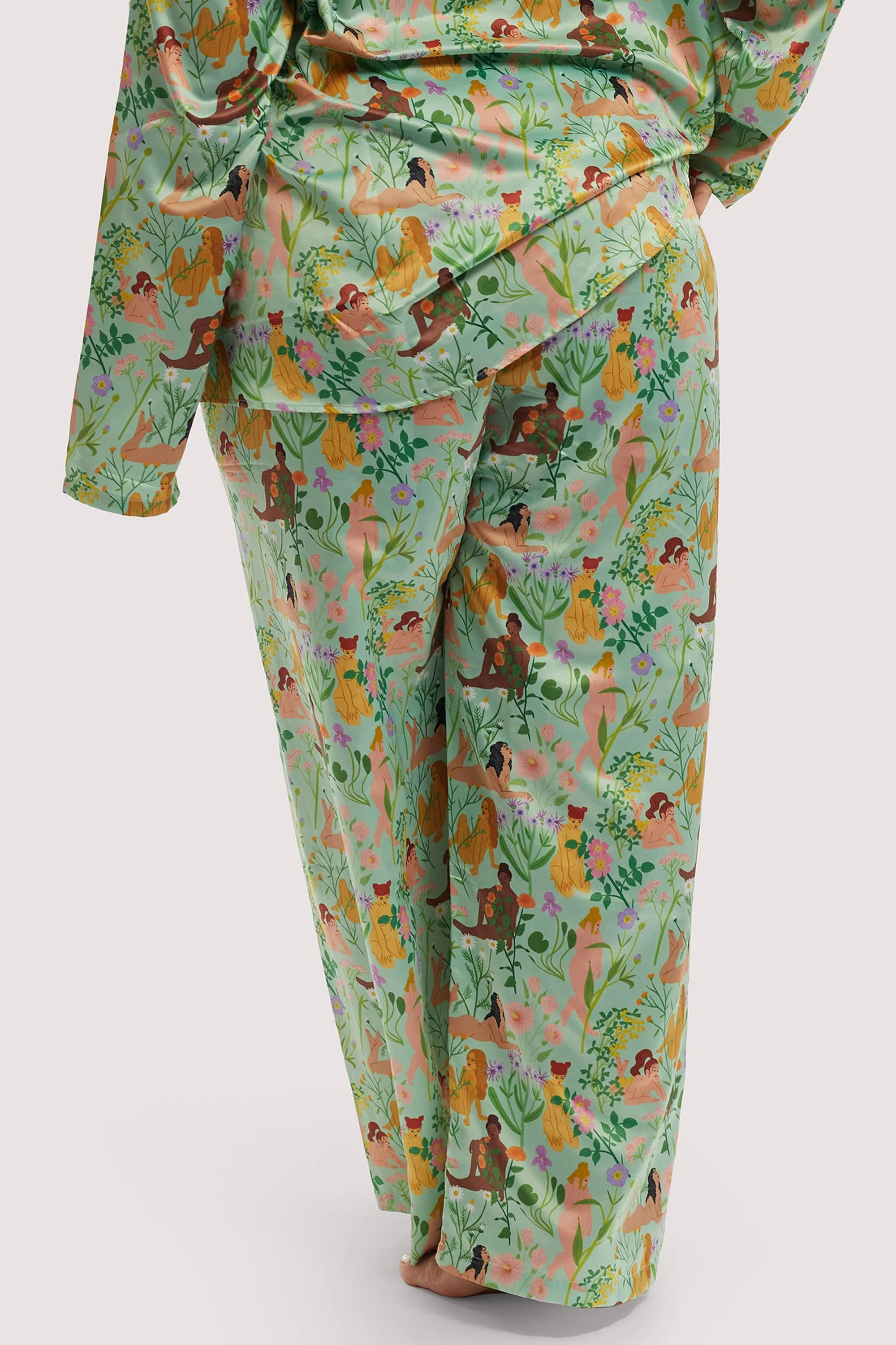 Bodil Jane Recycled Nudes & Flowers Trousers - Image 5