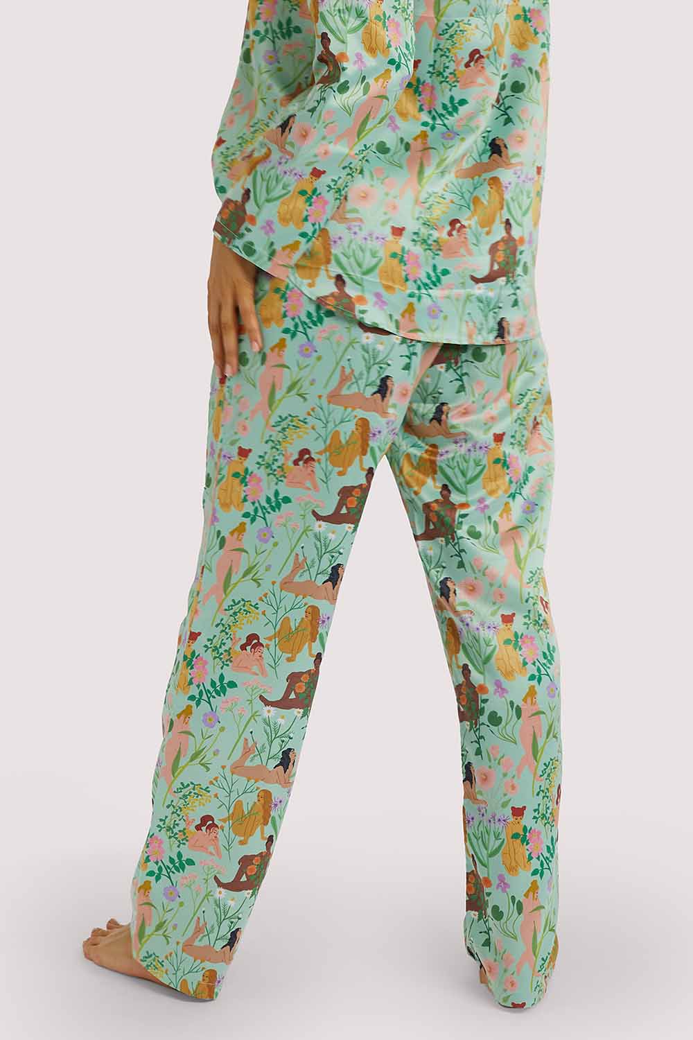 Bodil Jane Recycled Nudes & Flowers Trousers - Image 6