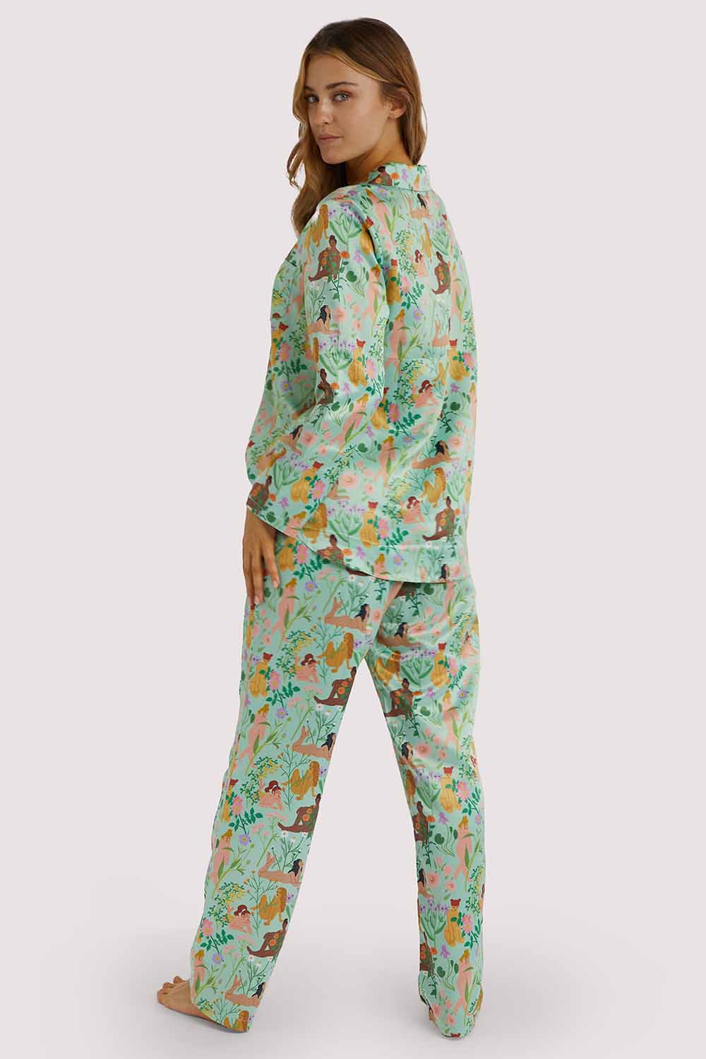 Bodil Jane Recycled Nudes & Flowers Trousers - Image 8