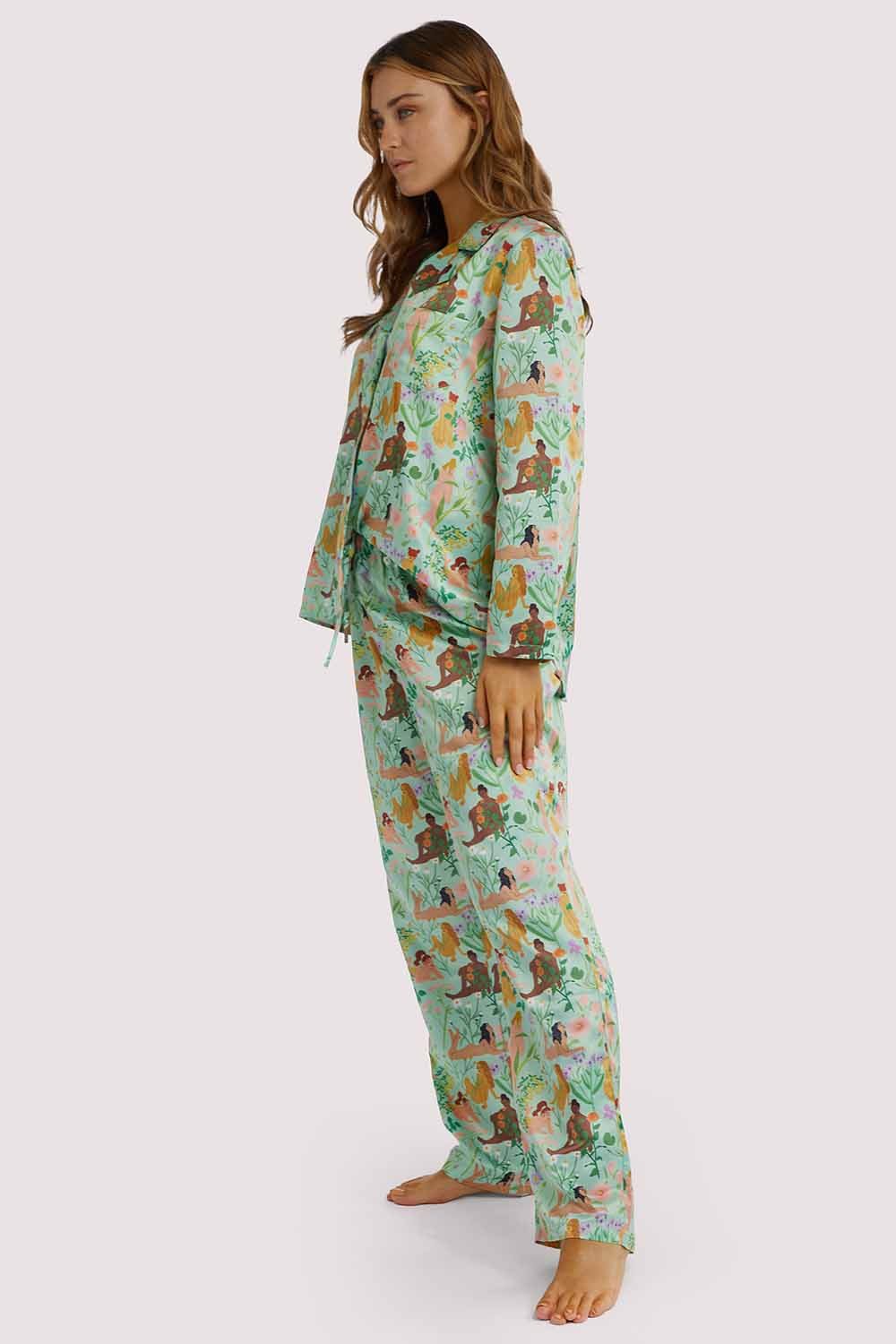 Bodil Jane Recycled Nudes & Flowers Trousers - Image 9