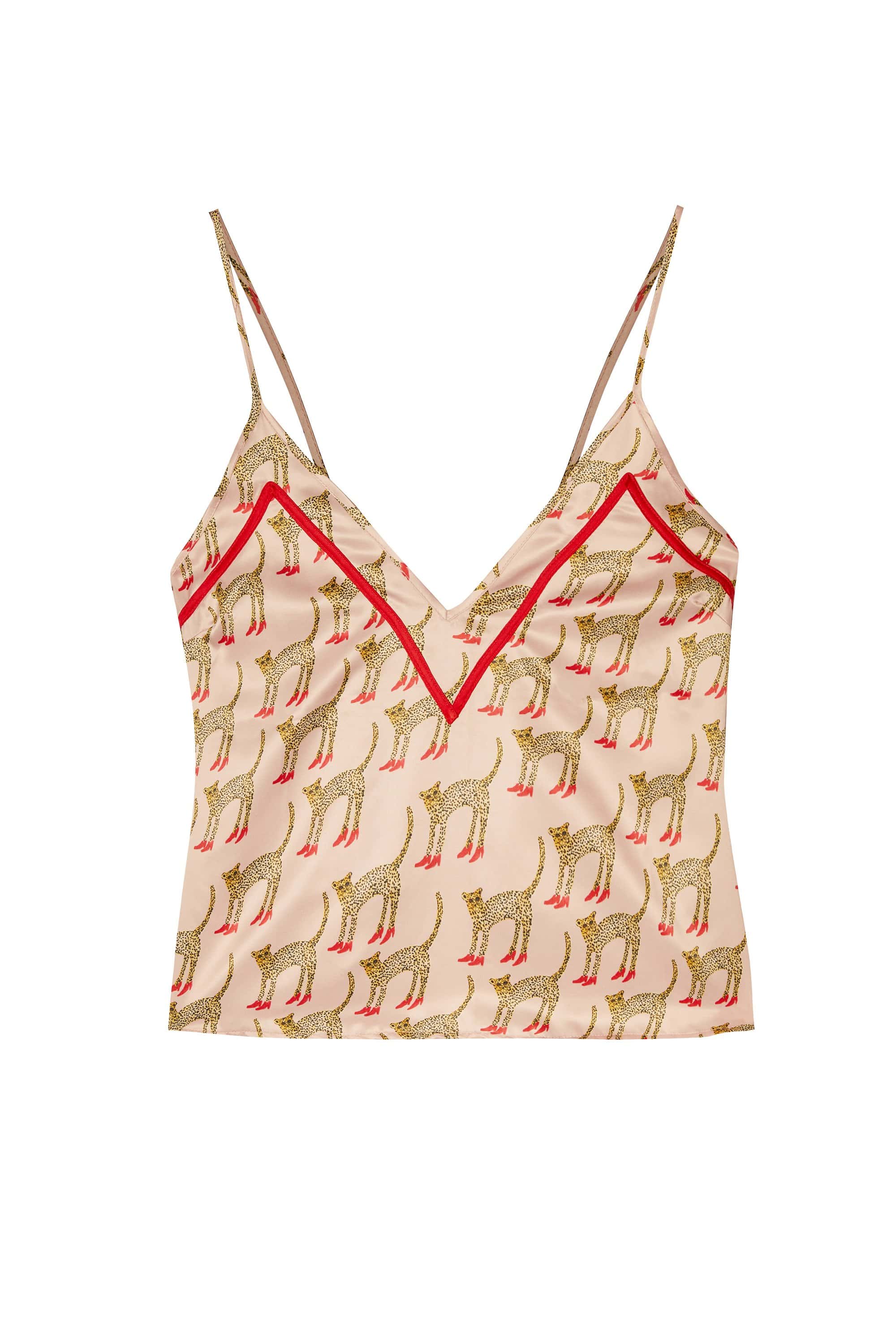 Bouffants Recycled Pink Cheeta Recycled Cami - Image 10