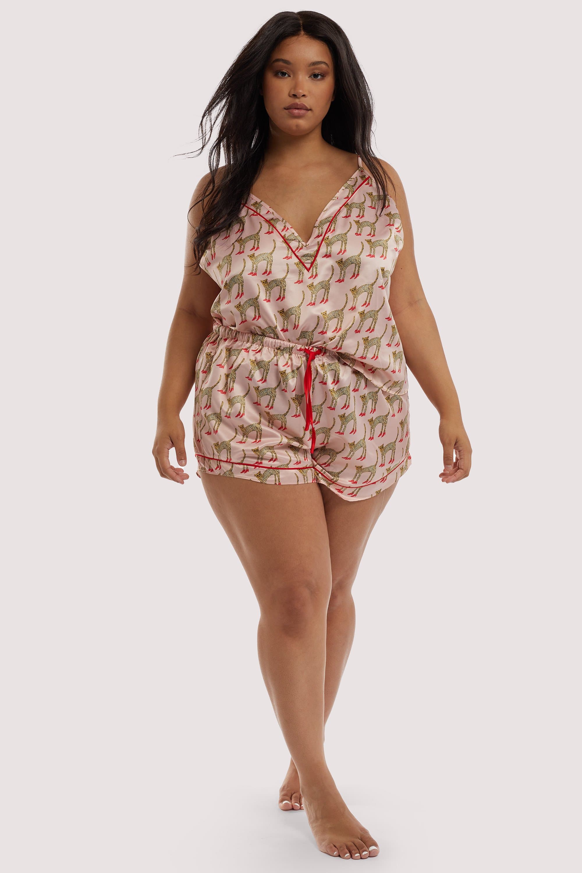 Bouffants Recycled Pink Cheeta Recycled Cami - Image 4