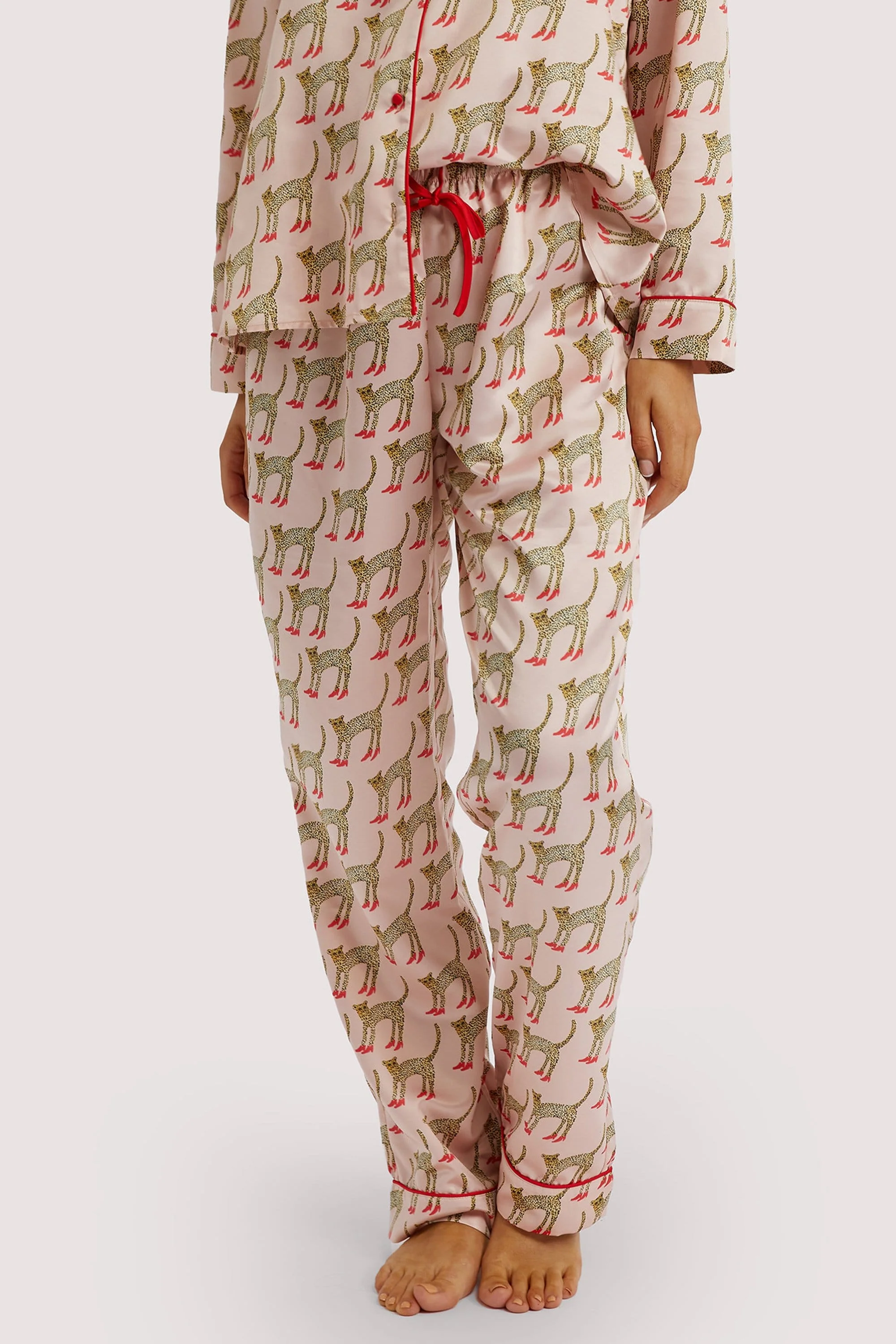 Bouffants Recycled Cheeta Satin Trousers - Image 3